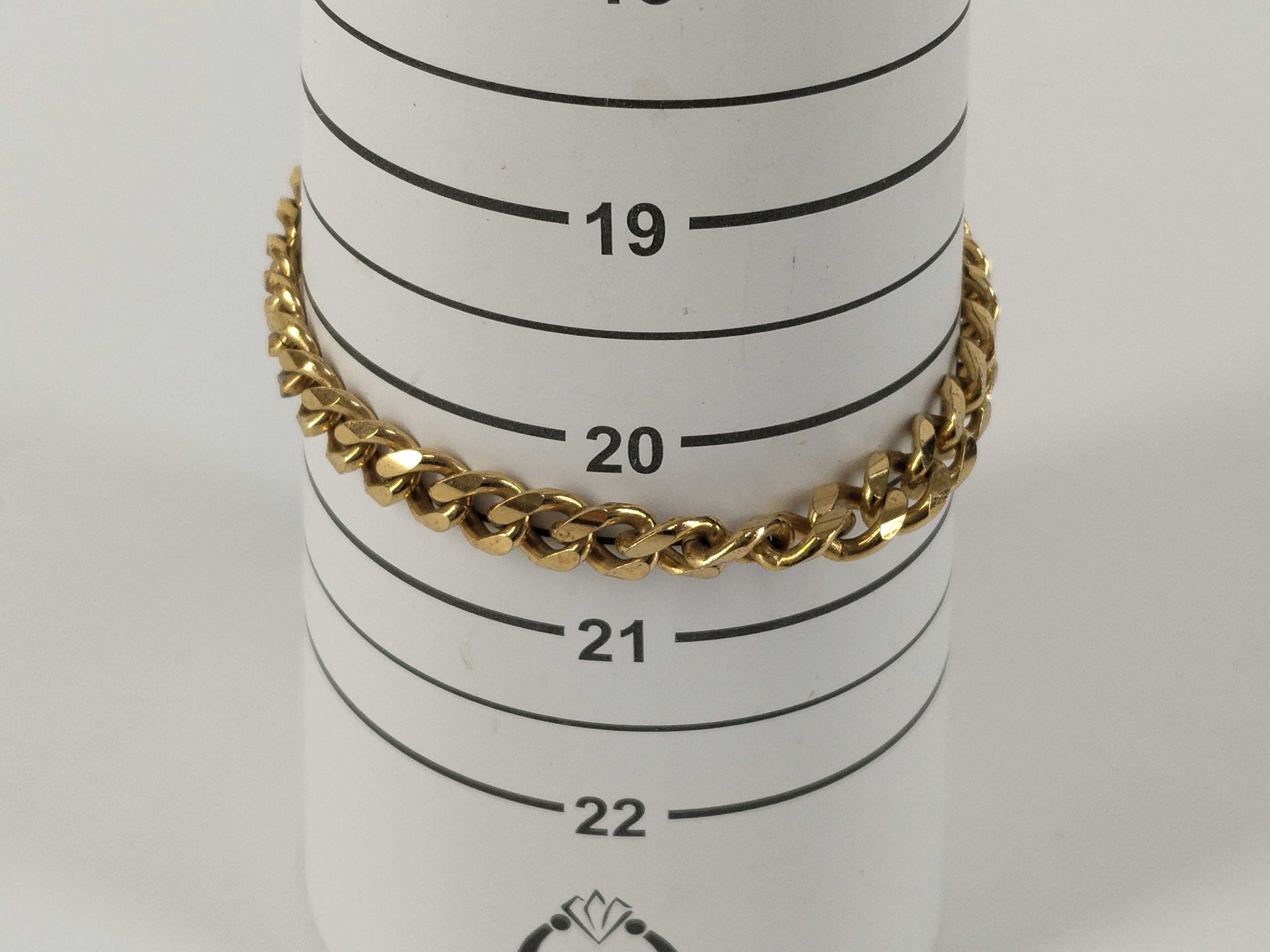 Gold Cuban Link Chain Bracelet (Bracelet/Bangle) — view 10