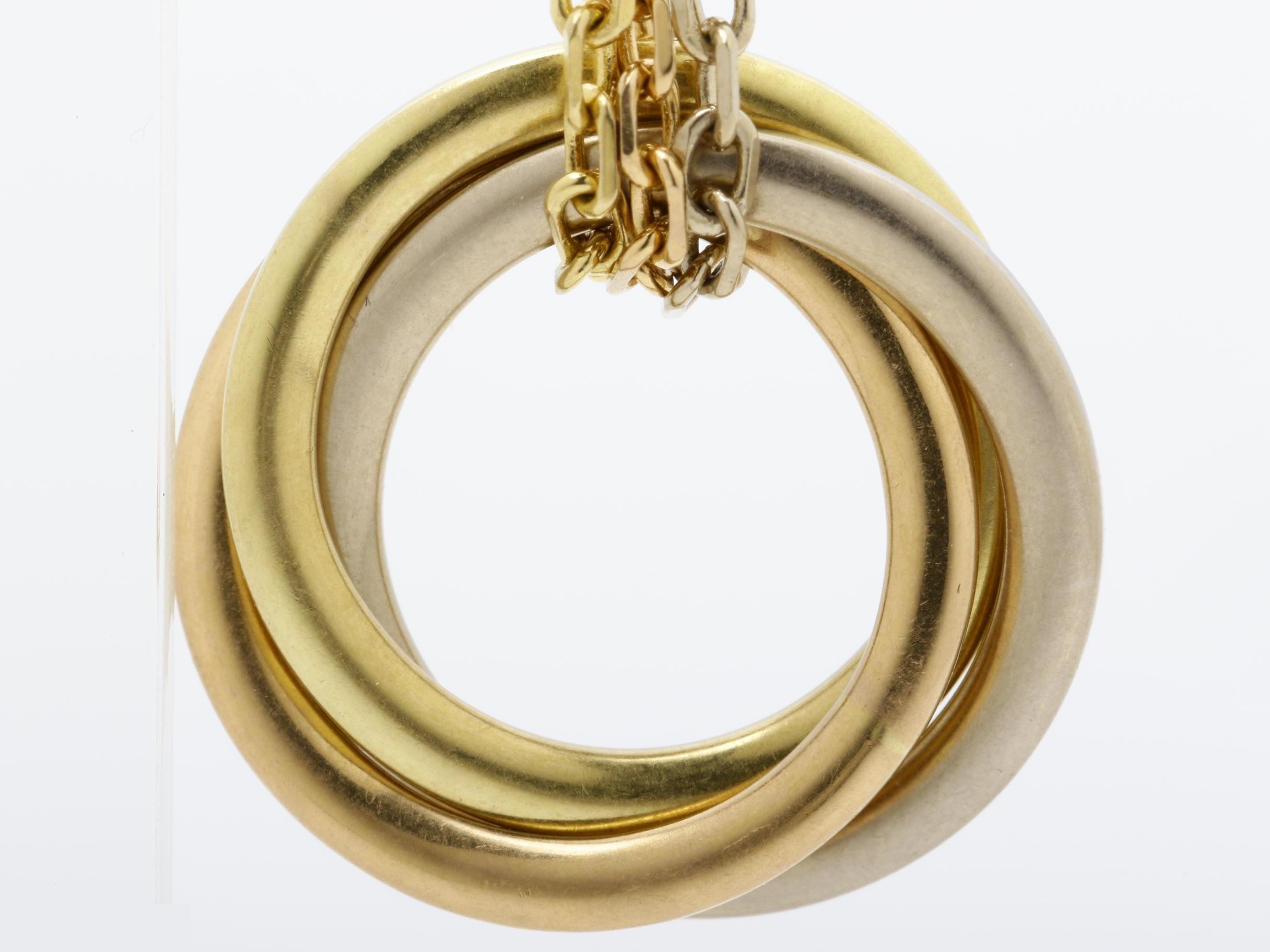 Trinity Earrings, 750, approximately 13g (including silicone) — view 2