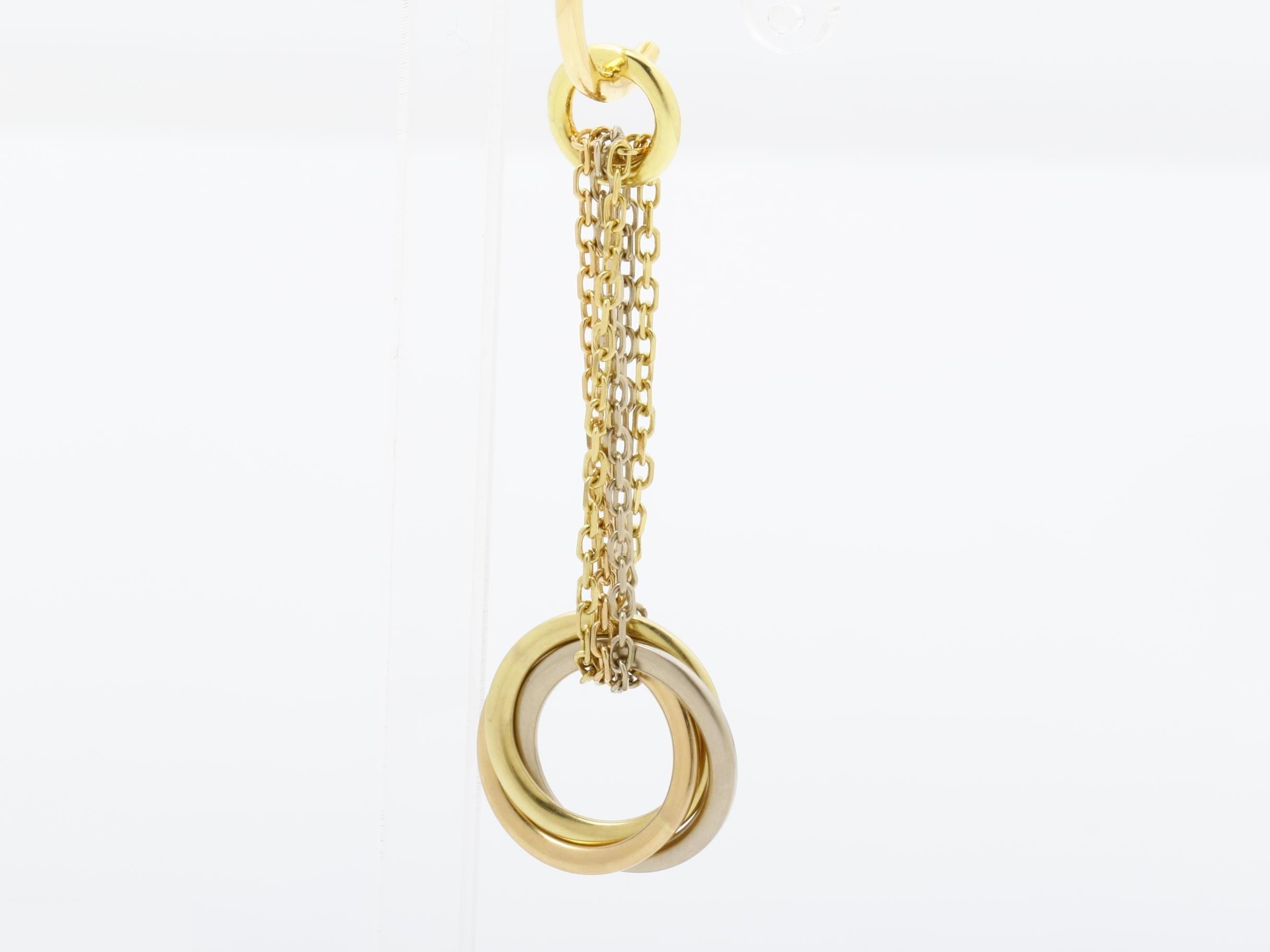 Trinity Earrings, 750, approximately 13g (including silicone) — view 3