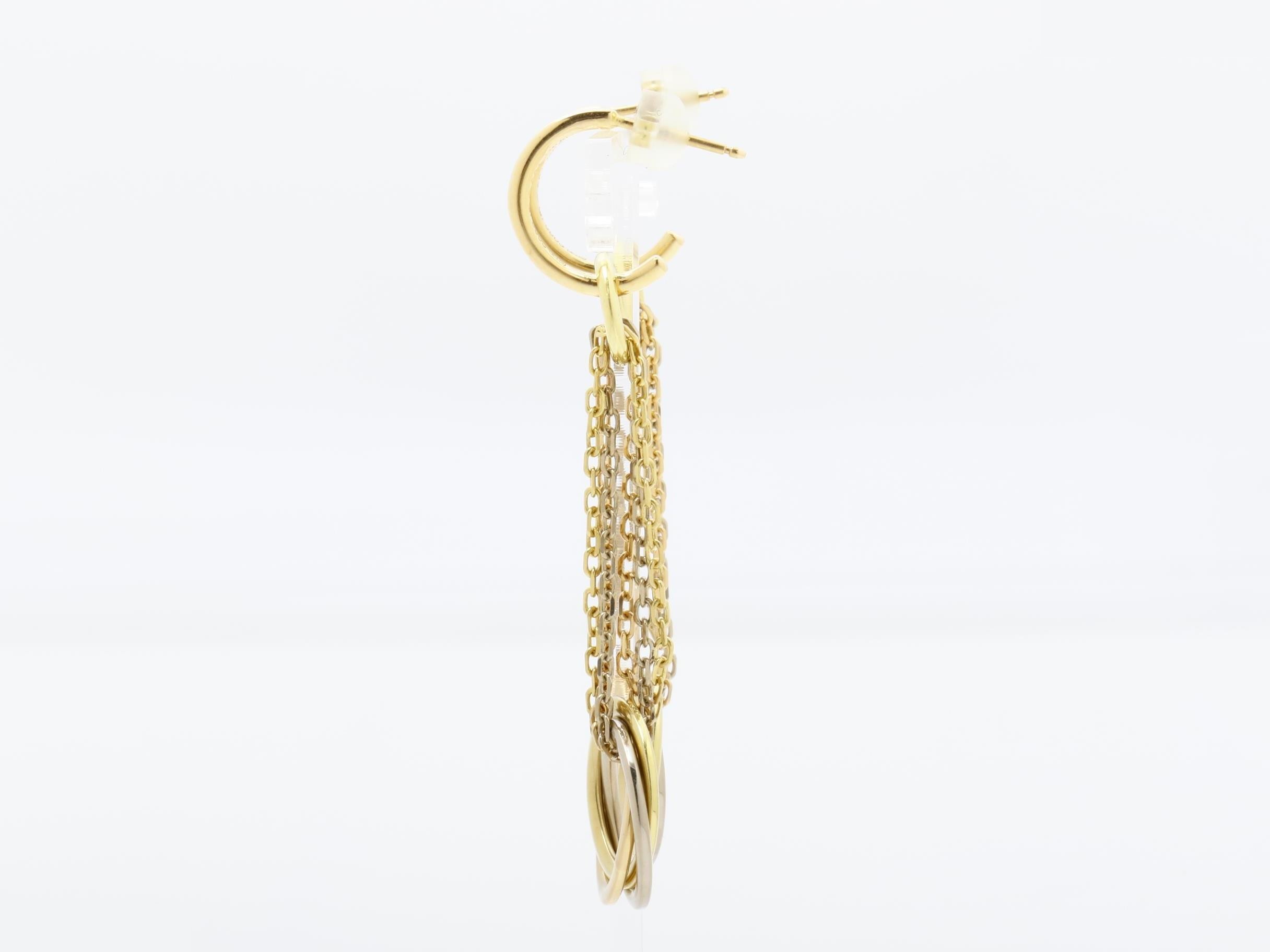 Trinity Earrings, 750, approximately 13g (including silicone) — view 5