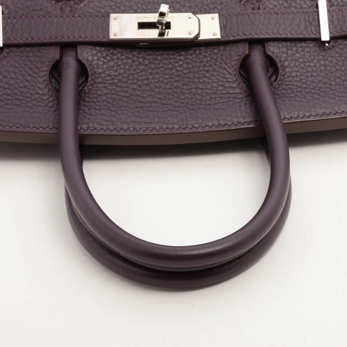 [Individually wrapped] Hermes Birkin 30 LeTourne Taurillon Clemence Cassis Silver hardware J:2006 — view 5