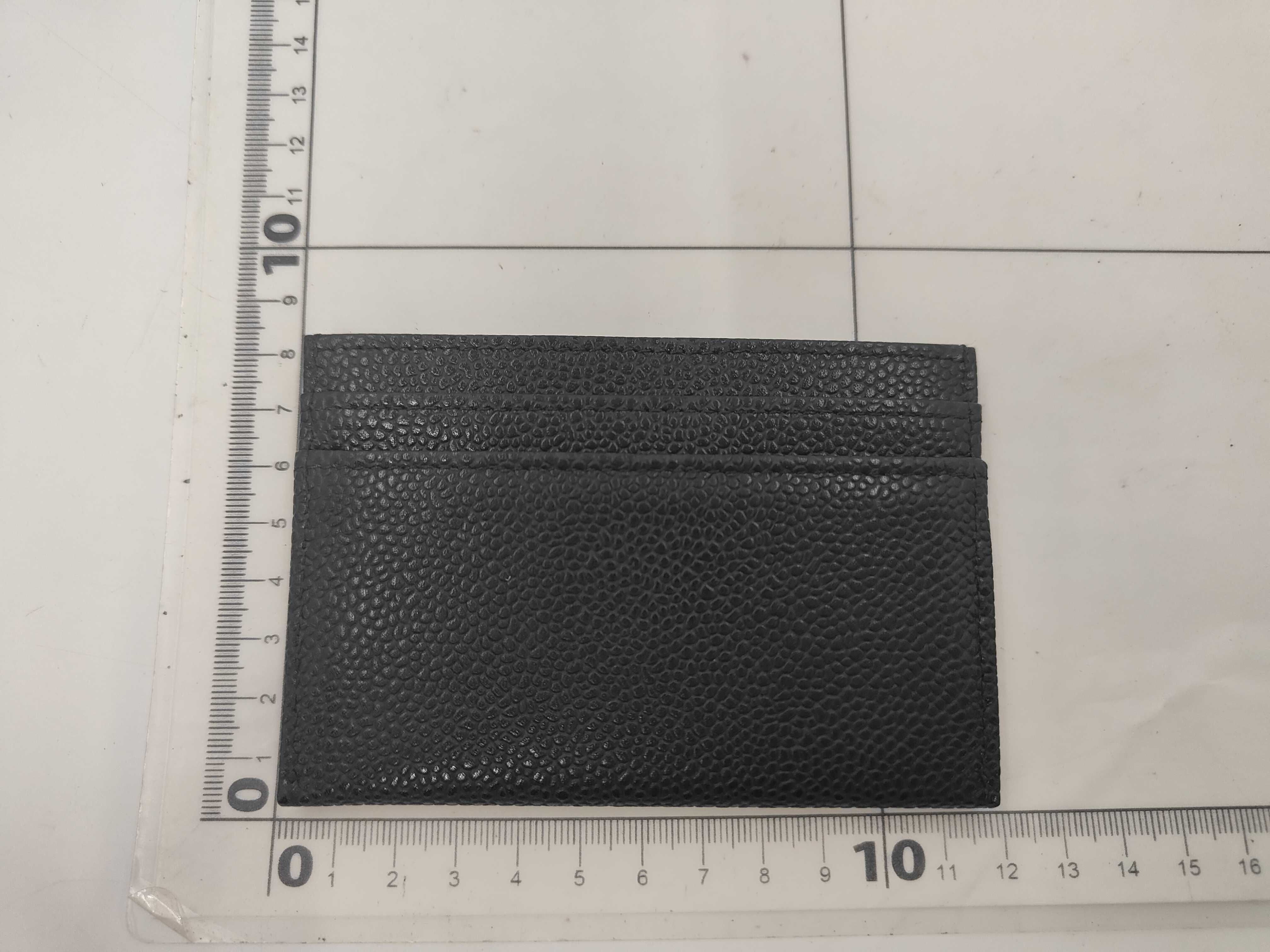 Black Caviar Skin Card Case/Pass Case/Business Card Holder (Serial Number 21) — view 2