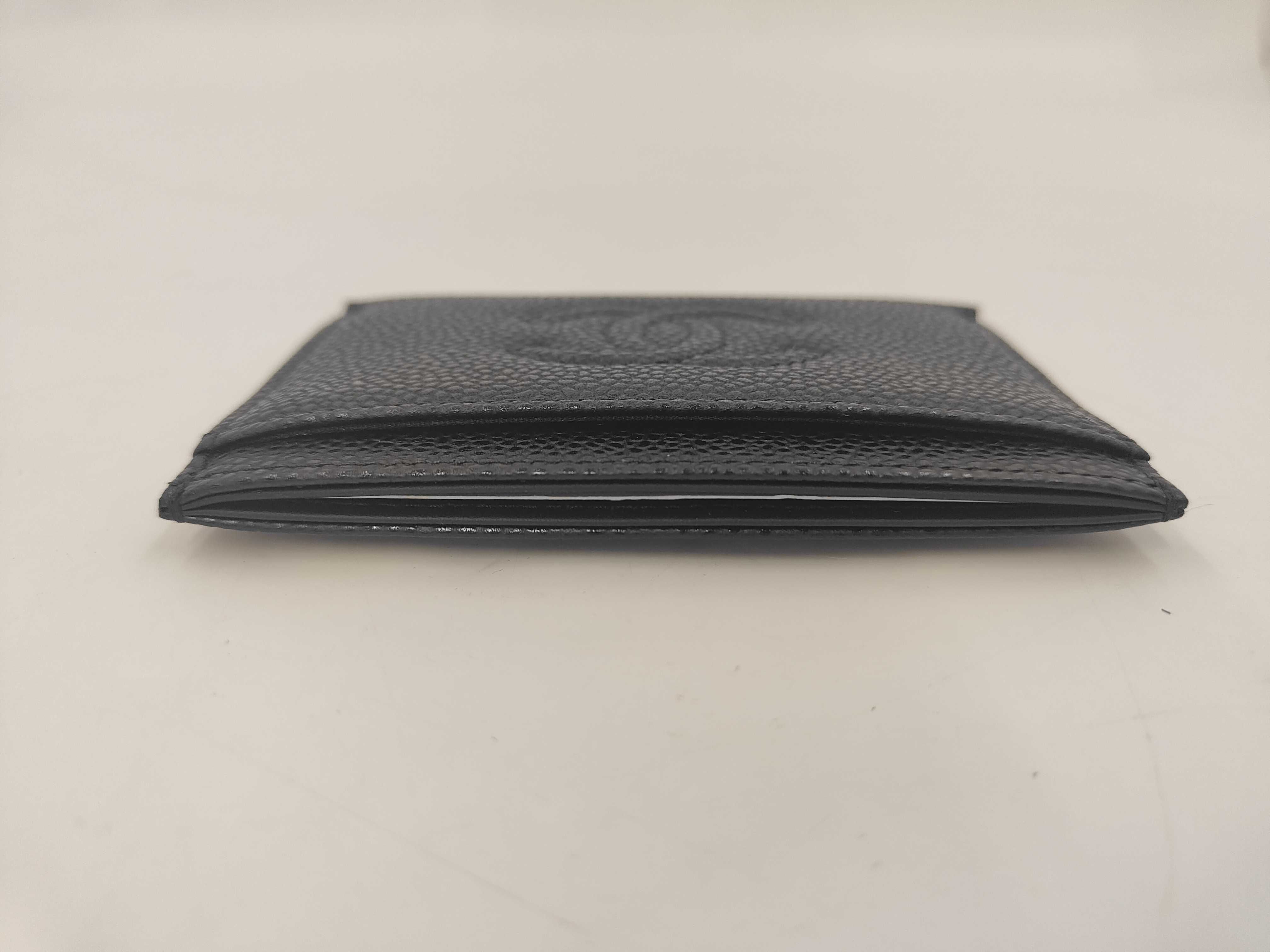 Black Caviar Skin Card Case/Pass Case/Business Card Holder (Serial Number 21) — view 5