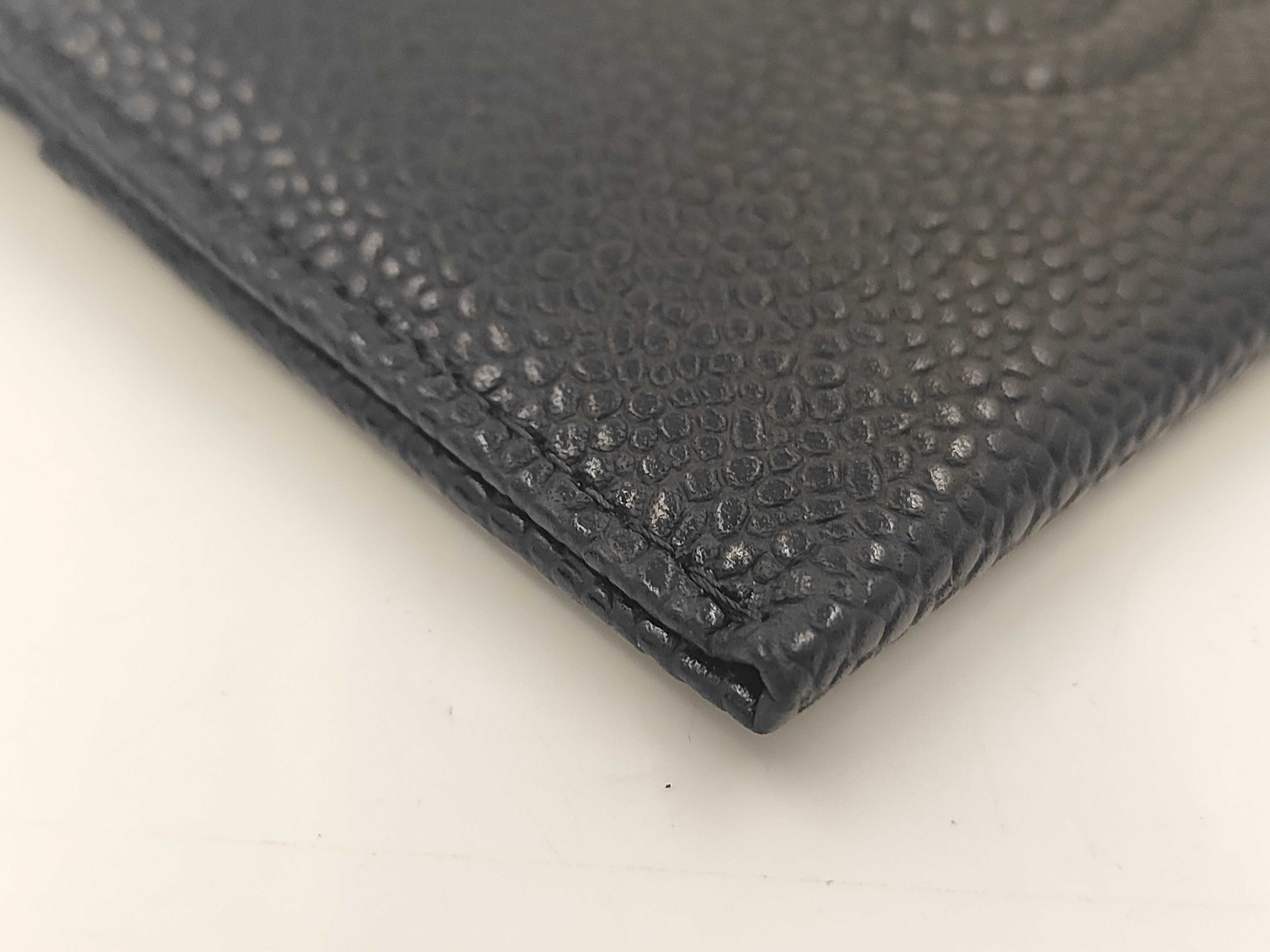 Black Caviar Skin Card Case/Pass Case/Business Card Holder (Serial Number 21) — view 7