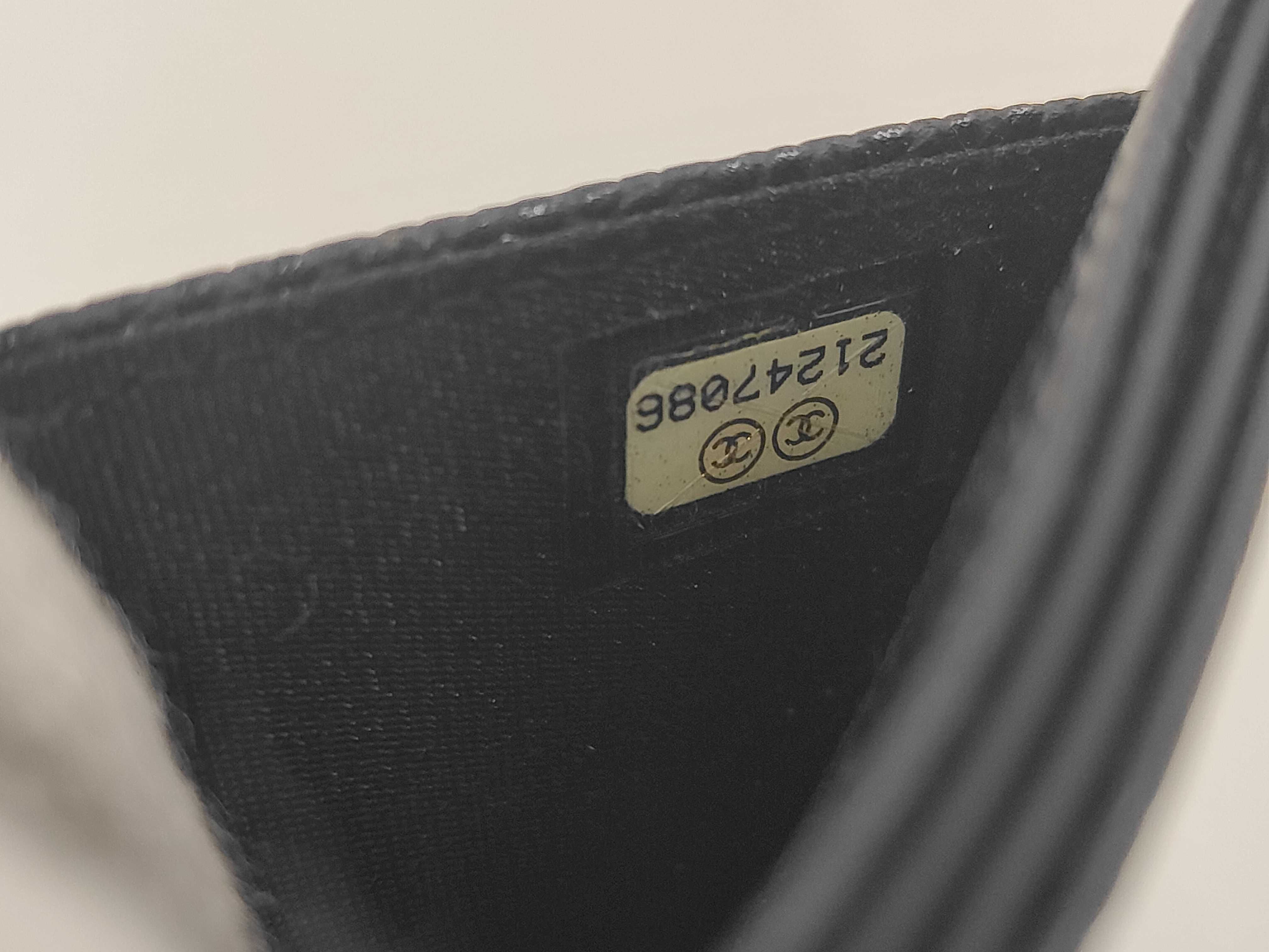 Black Caviar Skin Card Case/Pass Case/Business Card Holder (Serial Number 21) — view 10