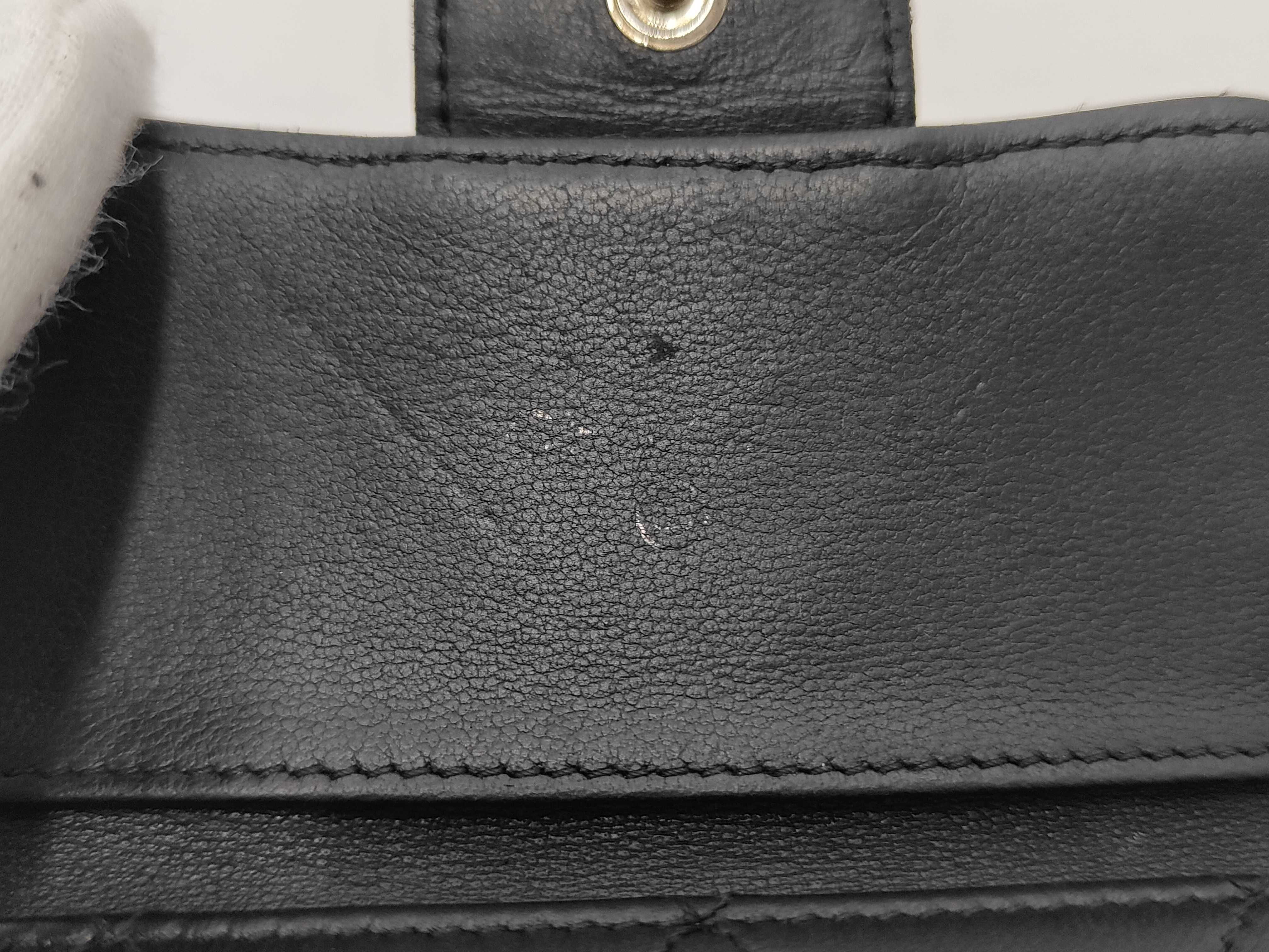 lambskin wallet with Coco Mark and double snap closure, with original seal. — view 13