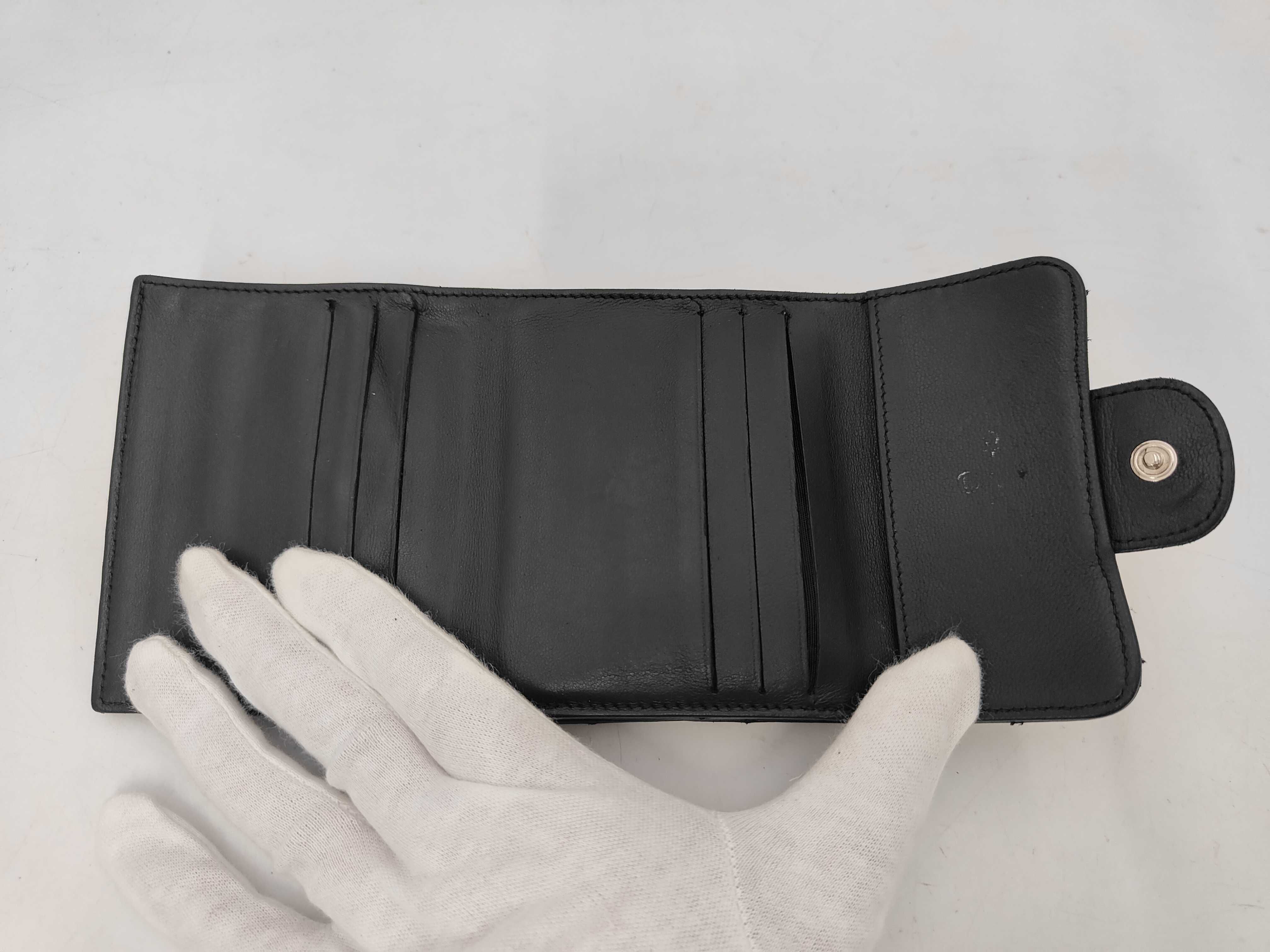 lambskin wallet with Coco Mark and double snap closure, with original seal. — view 8