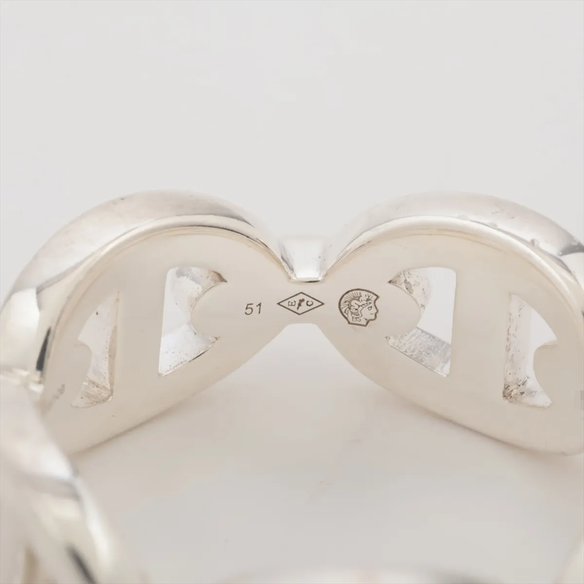 Chaine d'Ancre Enchainée 2025 Ring, Size 51, 925 Sterling Silver, 5.6g, 25G464452. — view 6