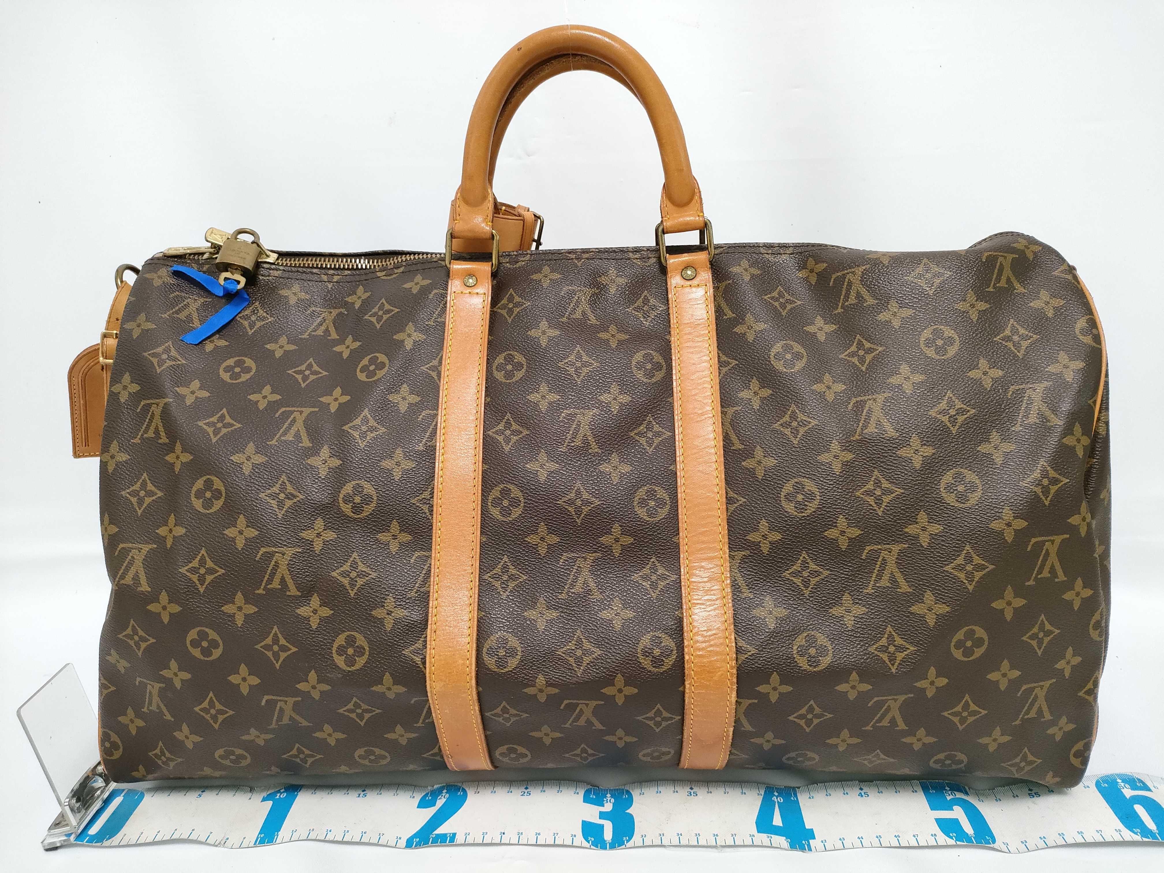 Monogram Keepall Bandoulière 55 M41414 SH0960 Brown Boston Bag — view 2