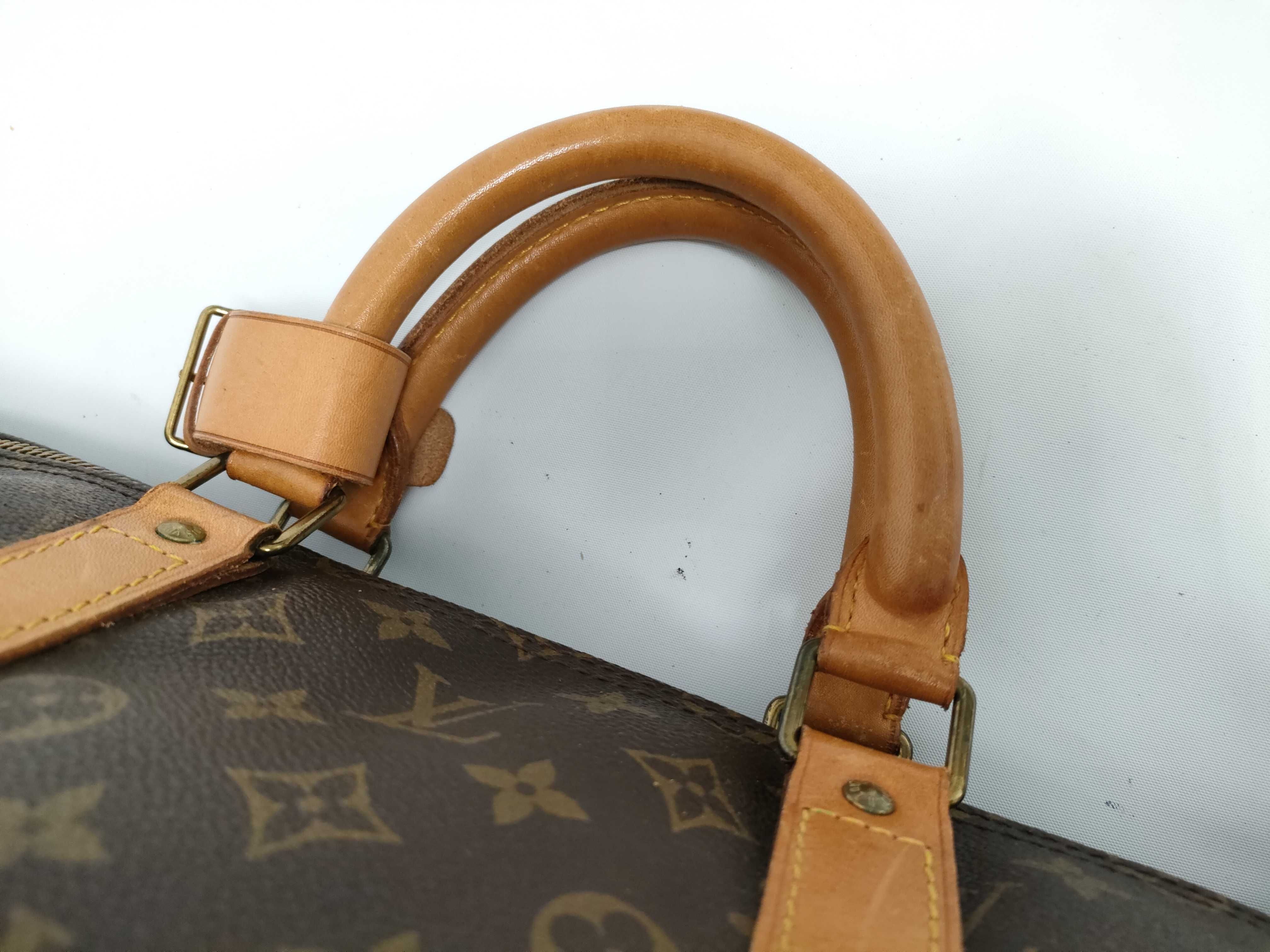 Monogram Keepall Bandoulière 55 M41414 SH0960 Brown Boston Bag — view 7