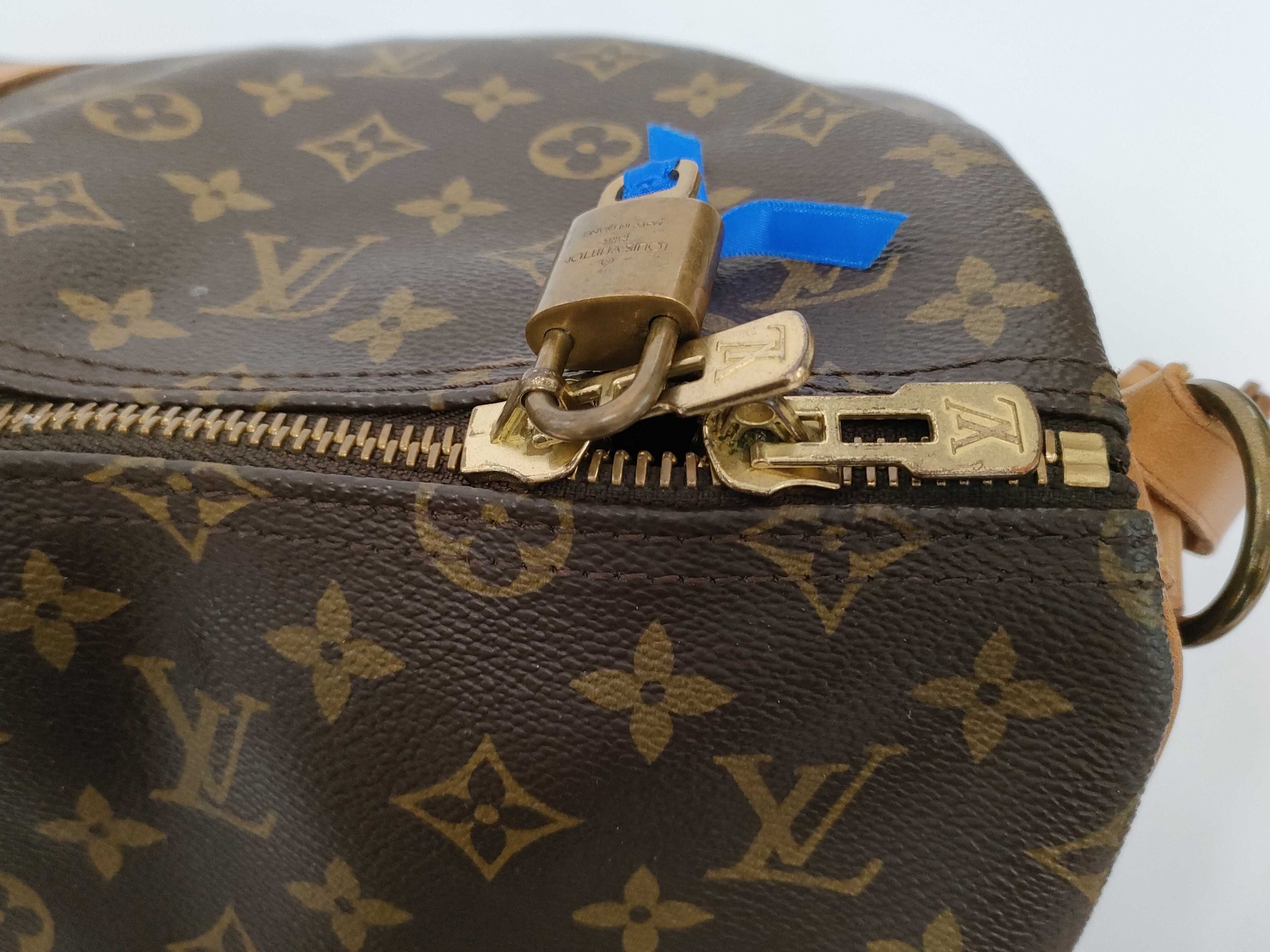 Monogram Keepall Bandoulière 55 M41414 SH0960 Brown Boston Bag — view 10