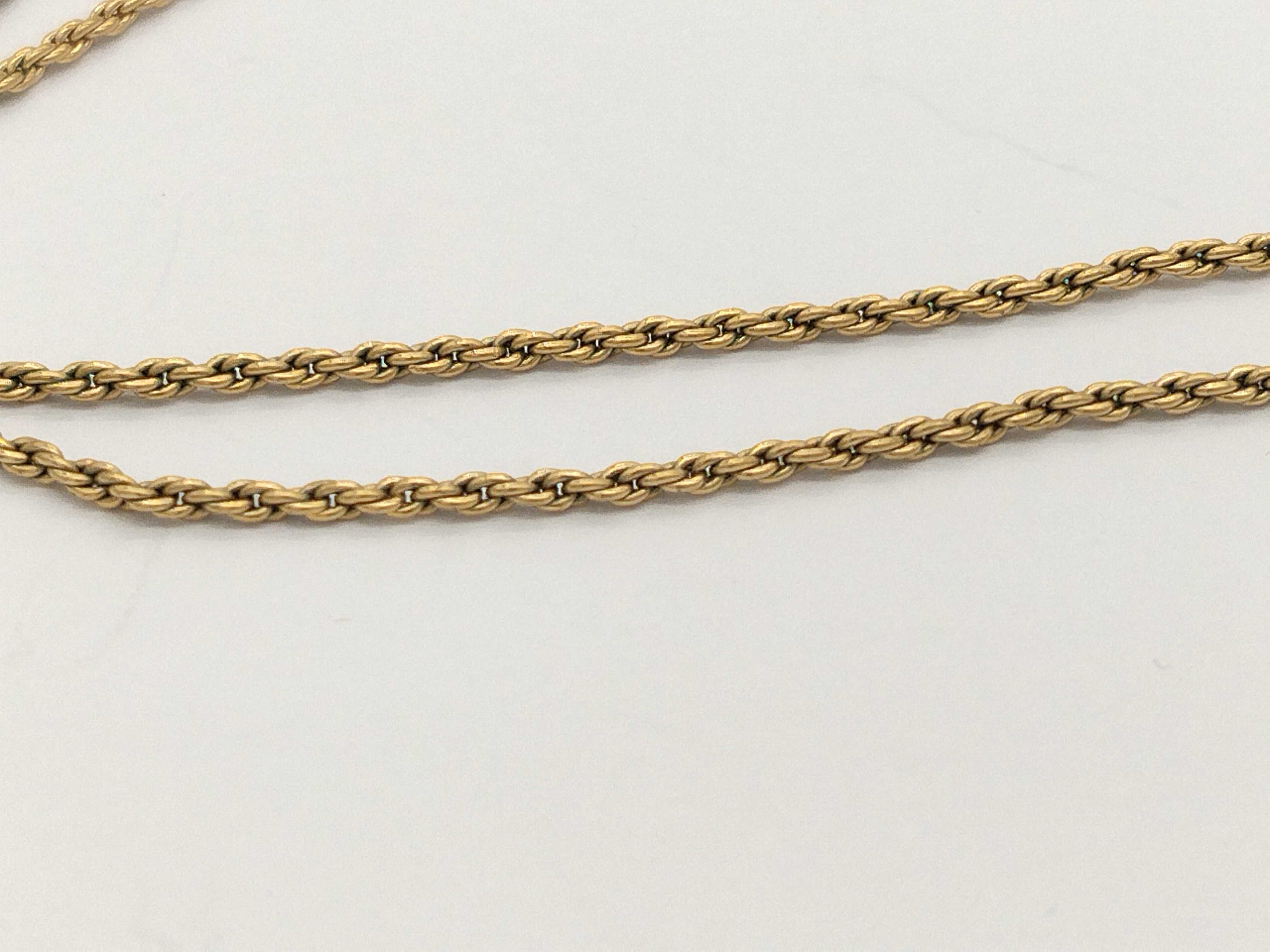 CD Rhinestone Swing Necklace — view 5