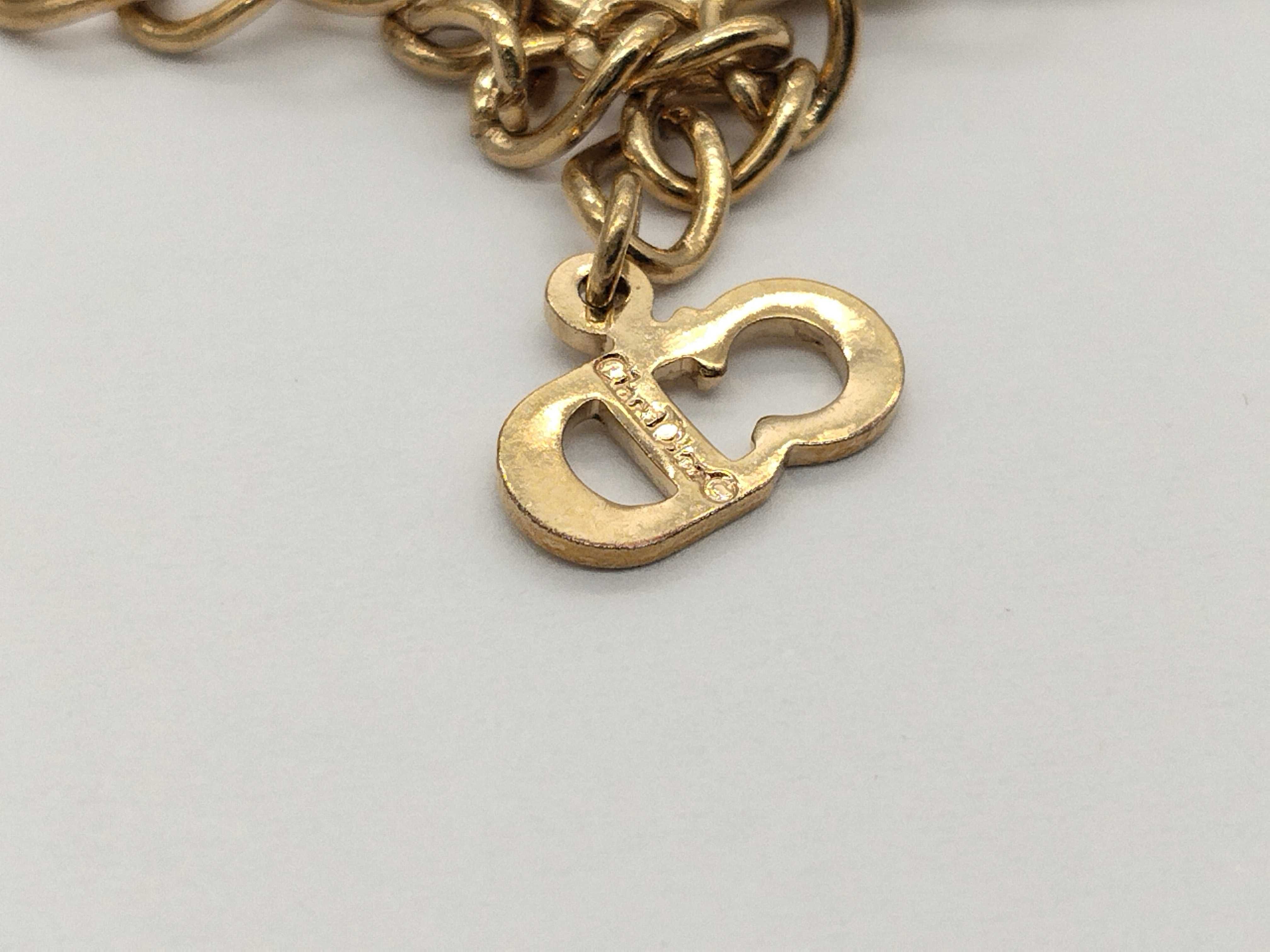 CD Rhinestone Swing Necklace — view 8