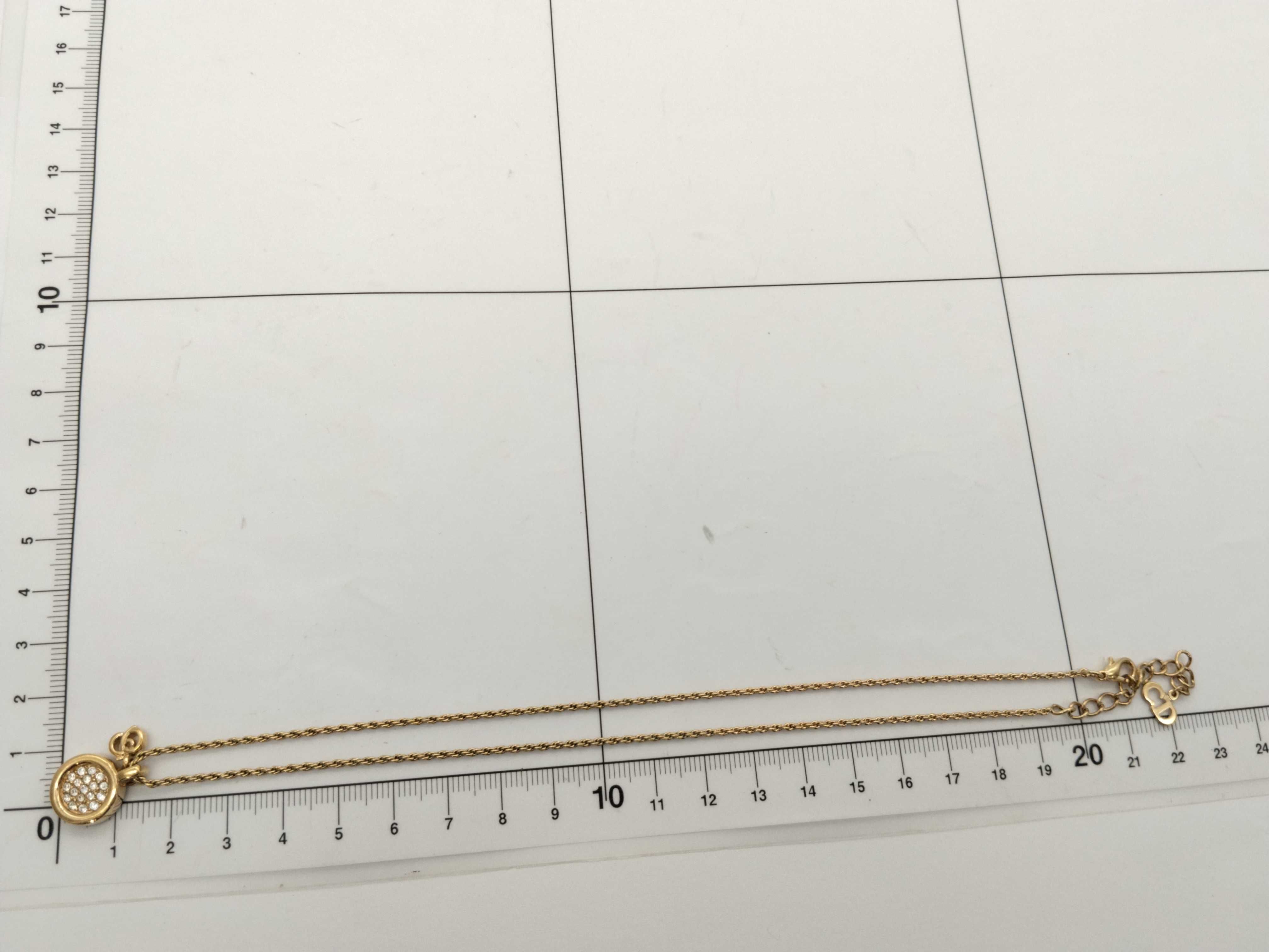CD Rhinestone Swing Necklace — view 10