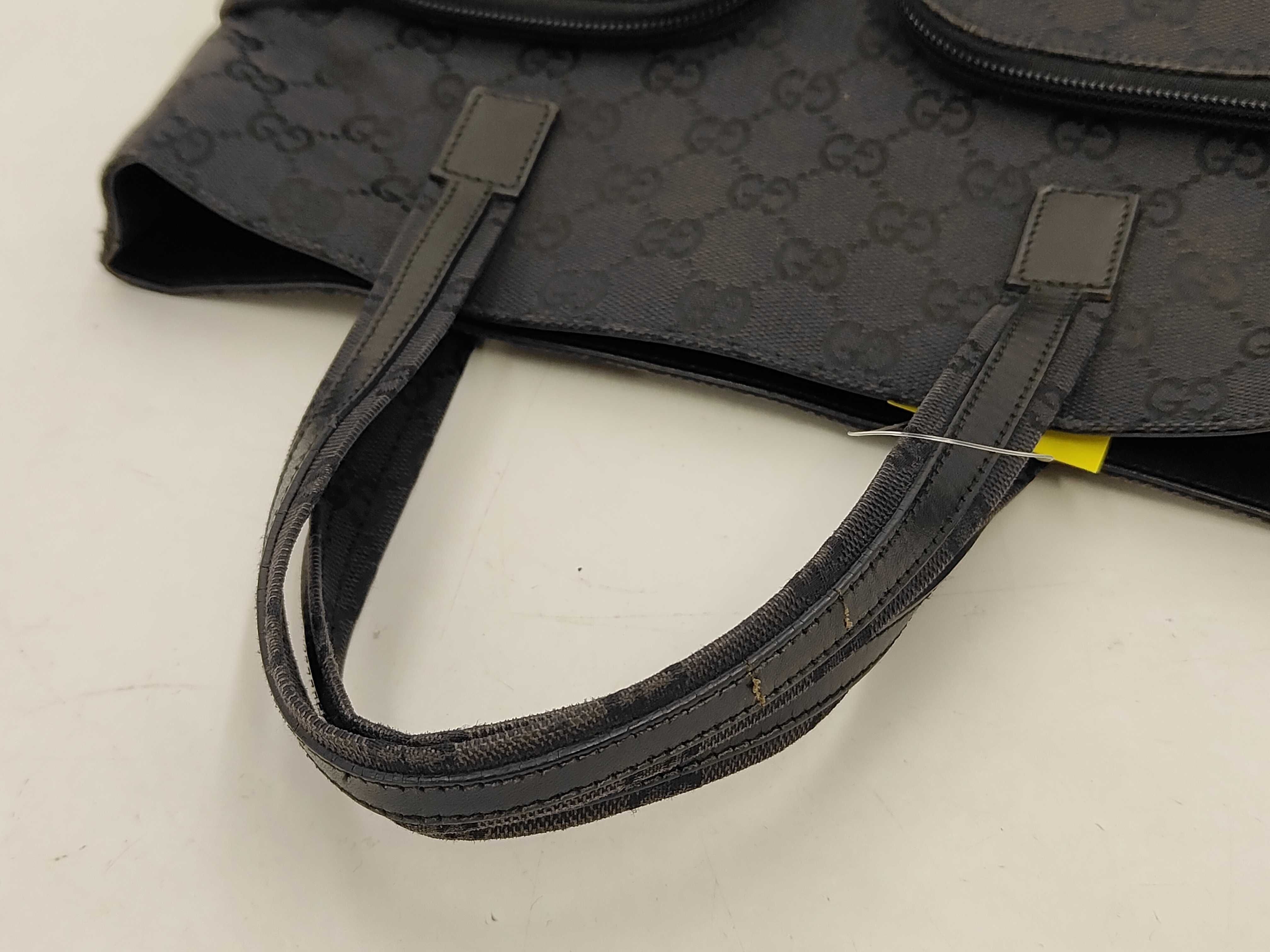 GG Canvas Tote Bag, Black, 002-1080 (Tote Bag) — view 3
