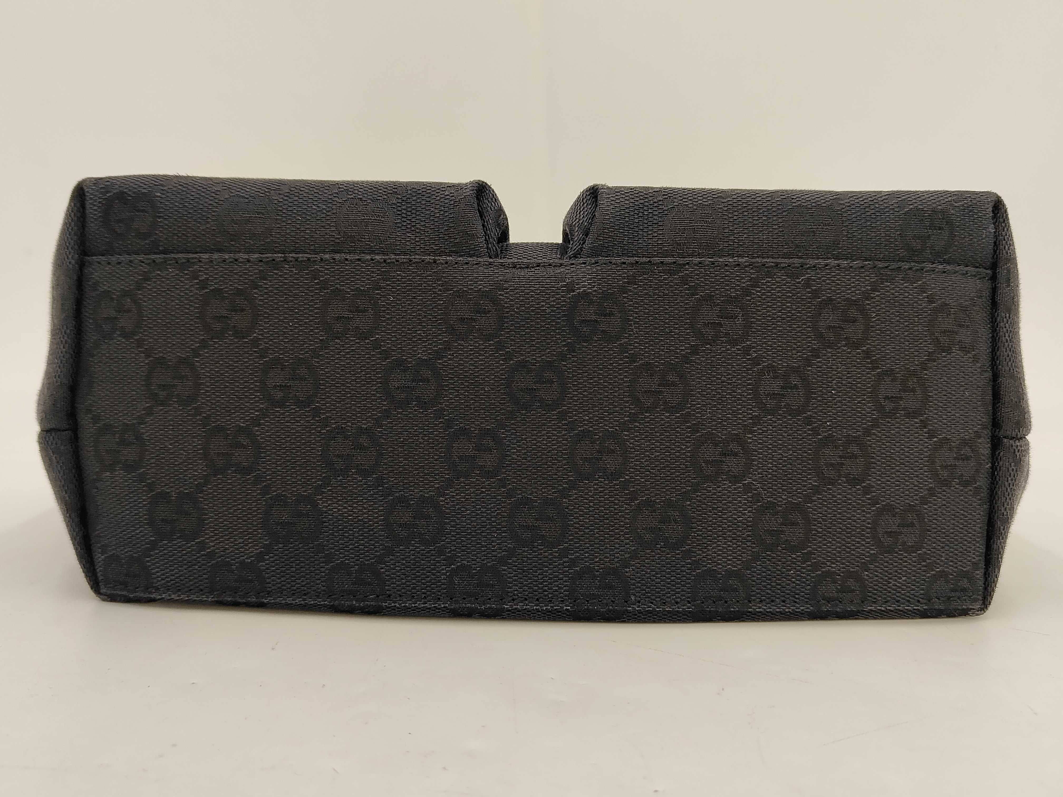 GG Canvas Tote Bag, Black, 002-1080 (Tote Bag) — view 6