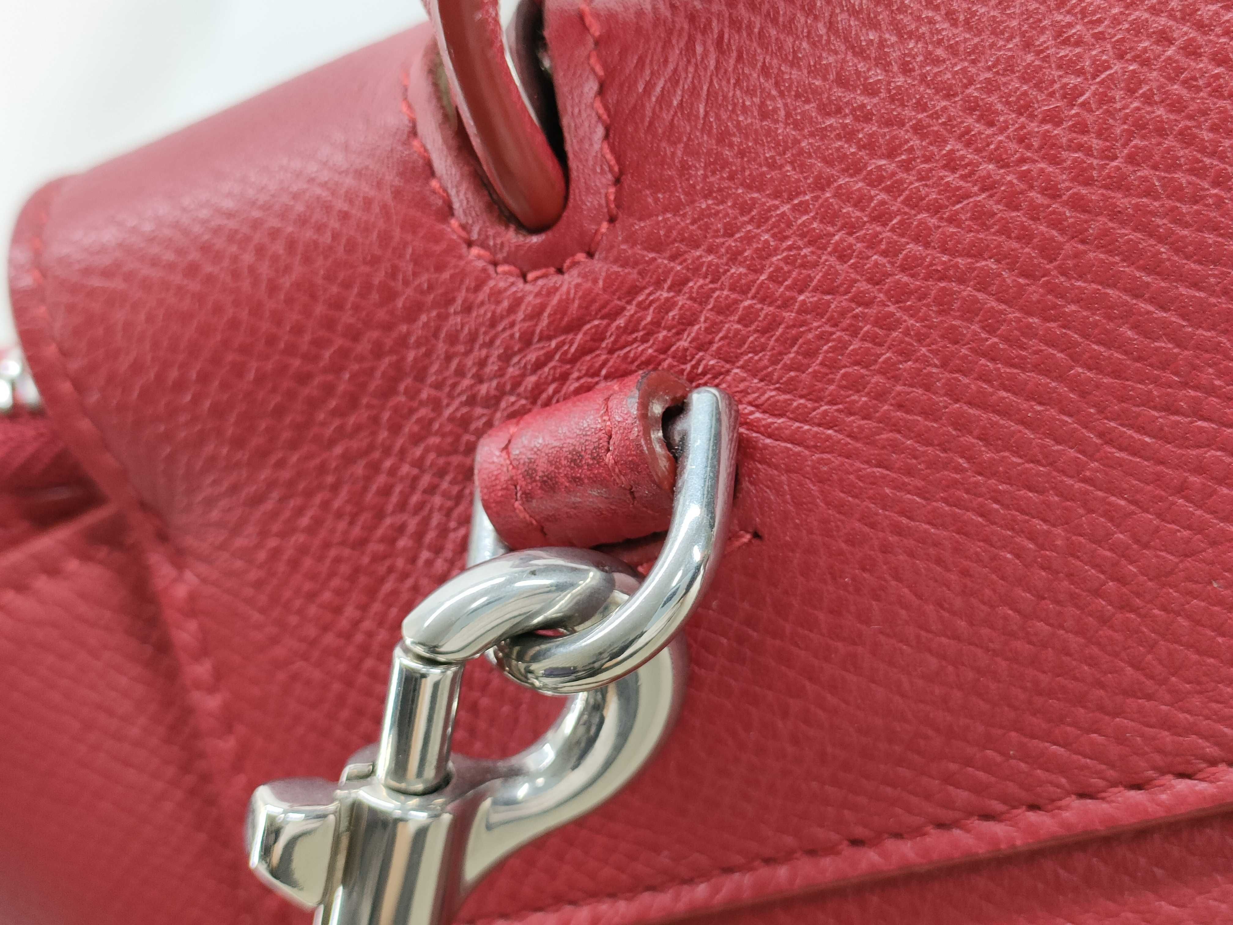 Red Calfskin Belt Bag 2-Way Bag — view 9