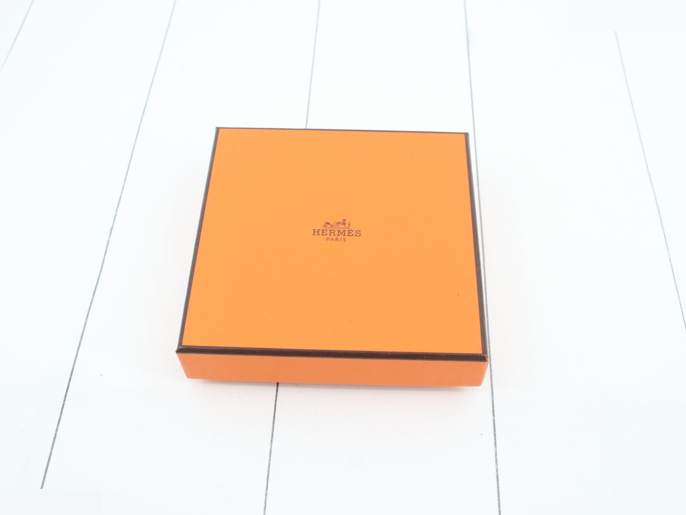 100% Silk Scarf, Belt Pattern, Yellow and Blue, with Box — view 4