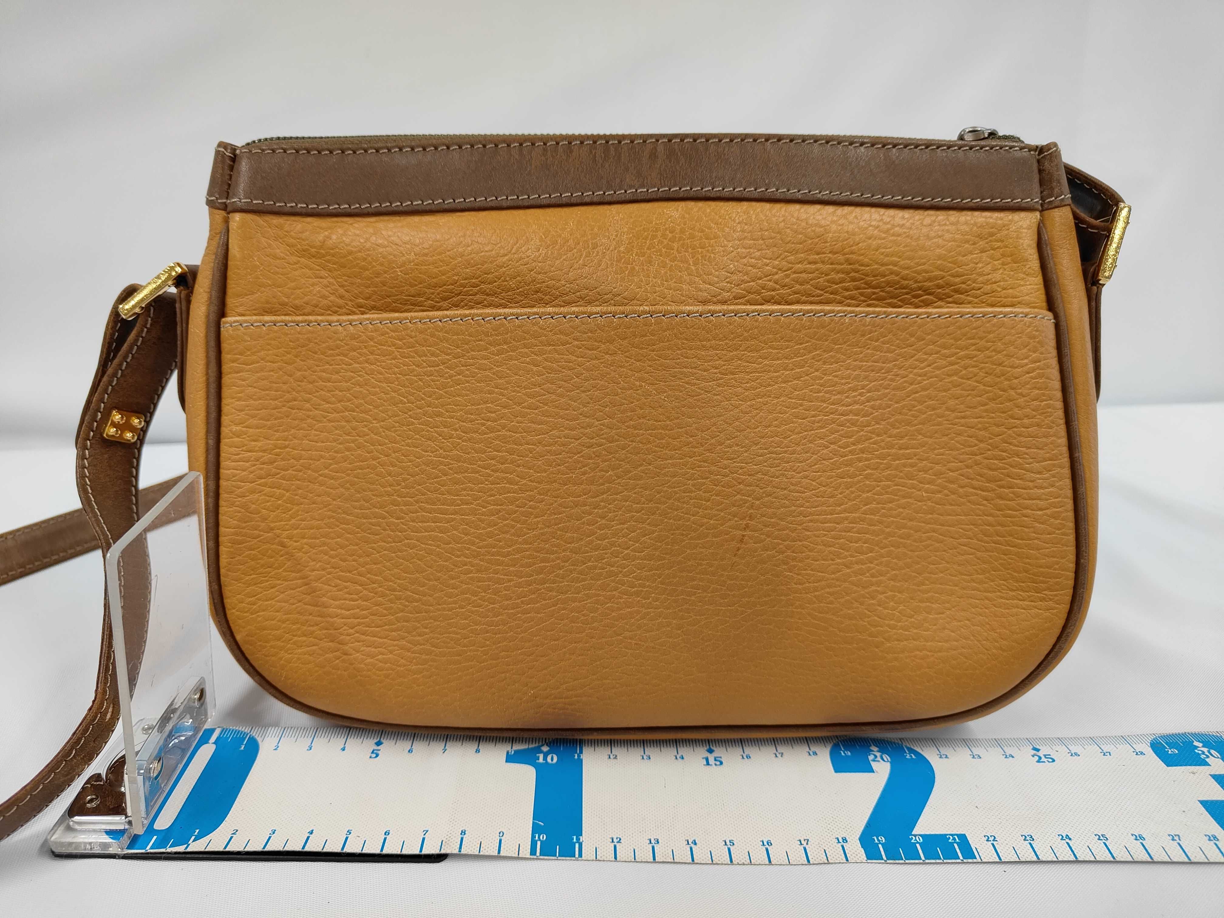 Anagram Leather Shoulder Bag, Brown - Shoulder Bag — view 2