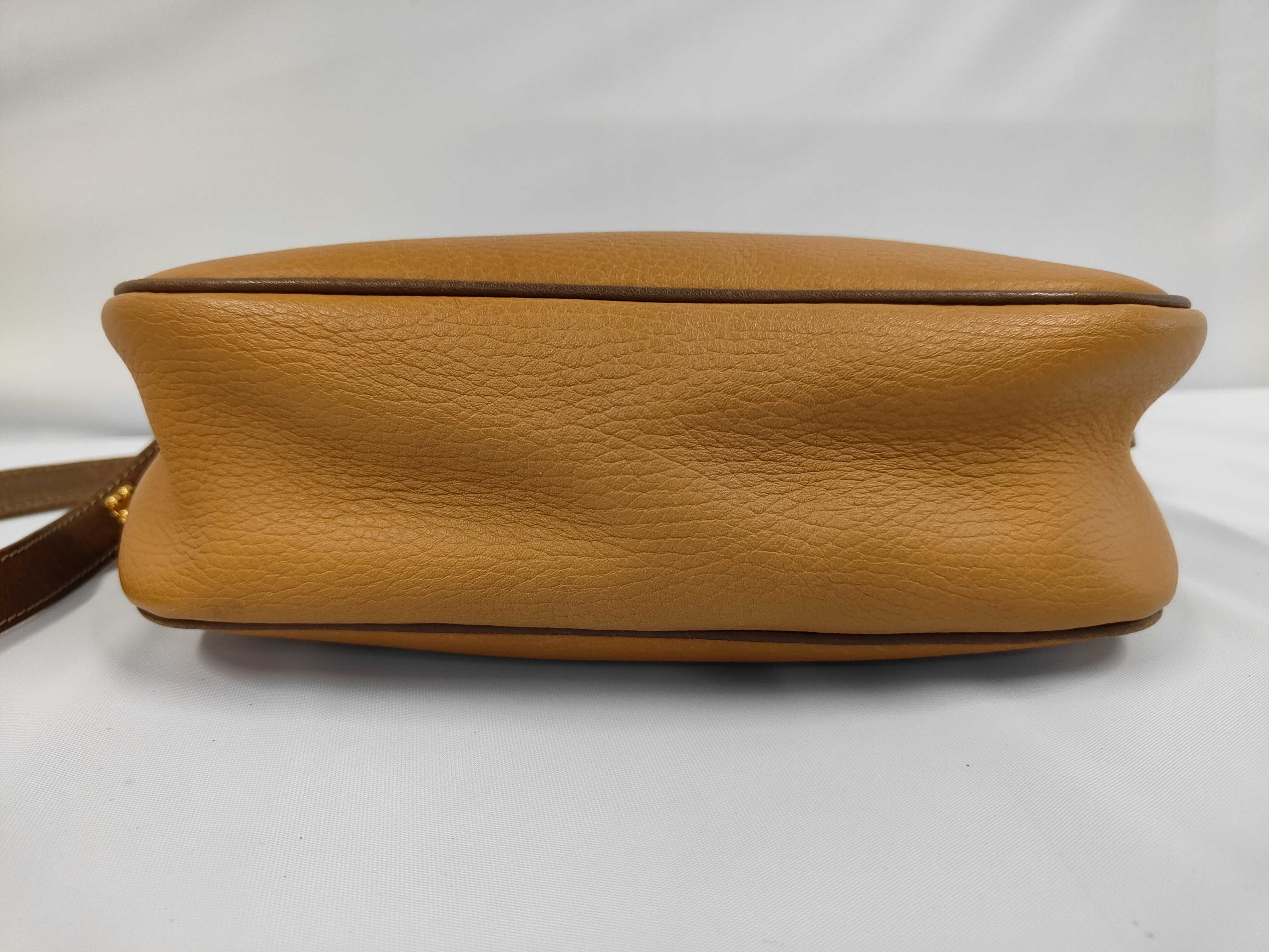 Anagram Leather Shoulder Bag, Brown - Shoulder Bag — view 3