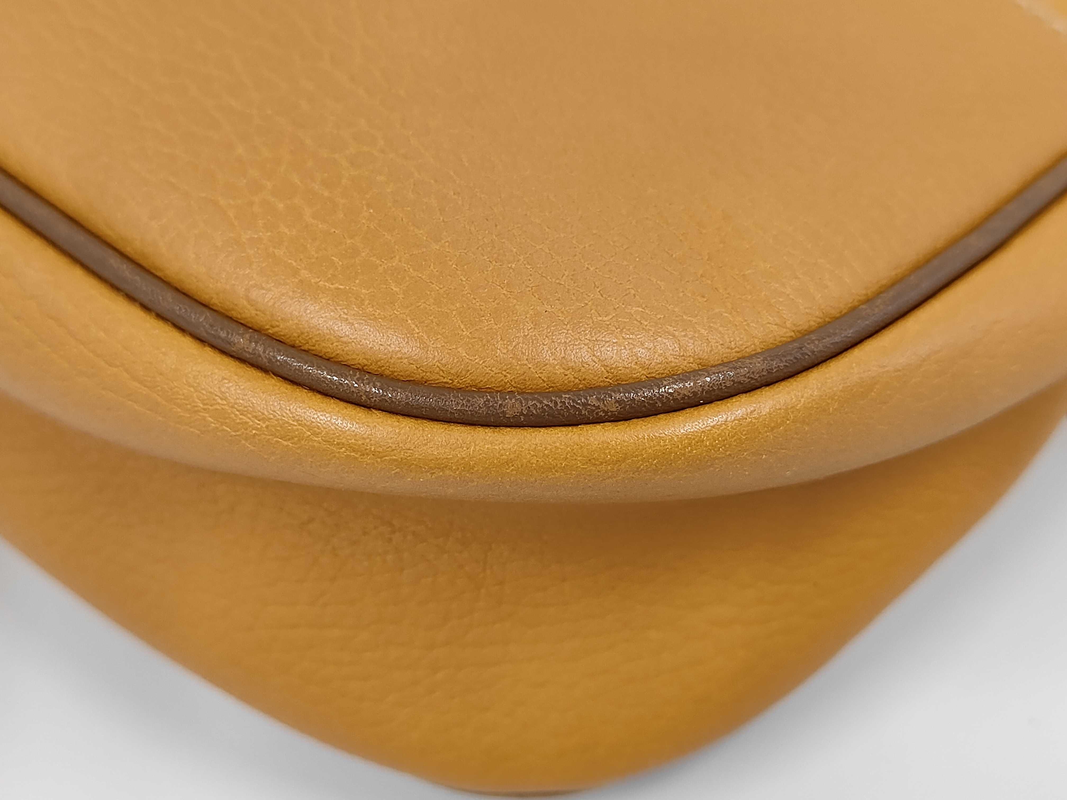 Anagram Leather Shoulder Bag, Brown - Shoulder Bag — view 4