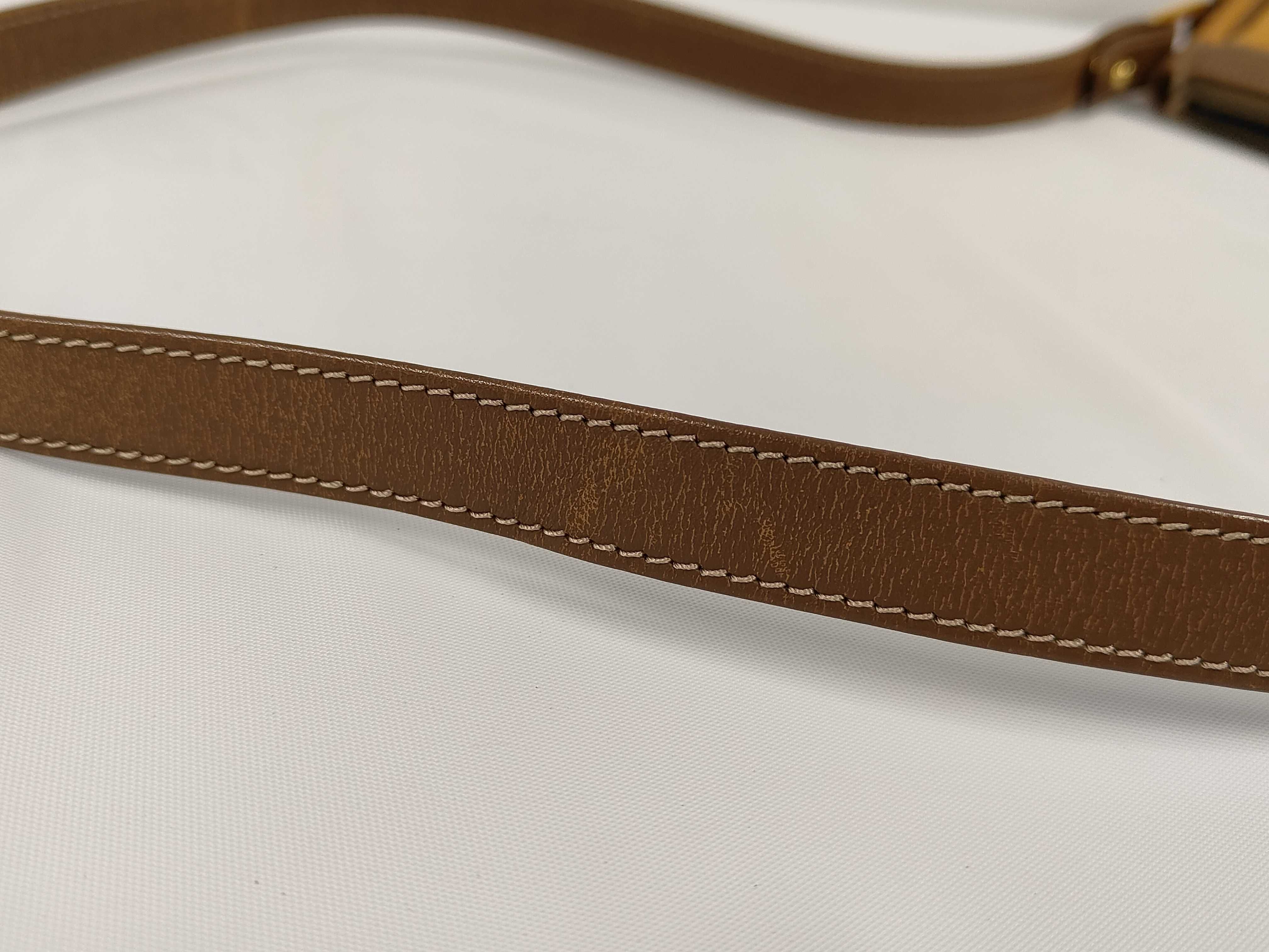 Anagram Leather Shoulder Bag, Brown - Shoulder Bag — view 5
