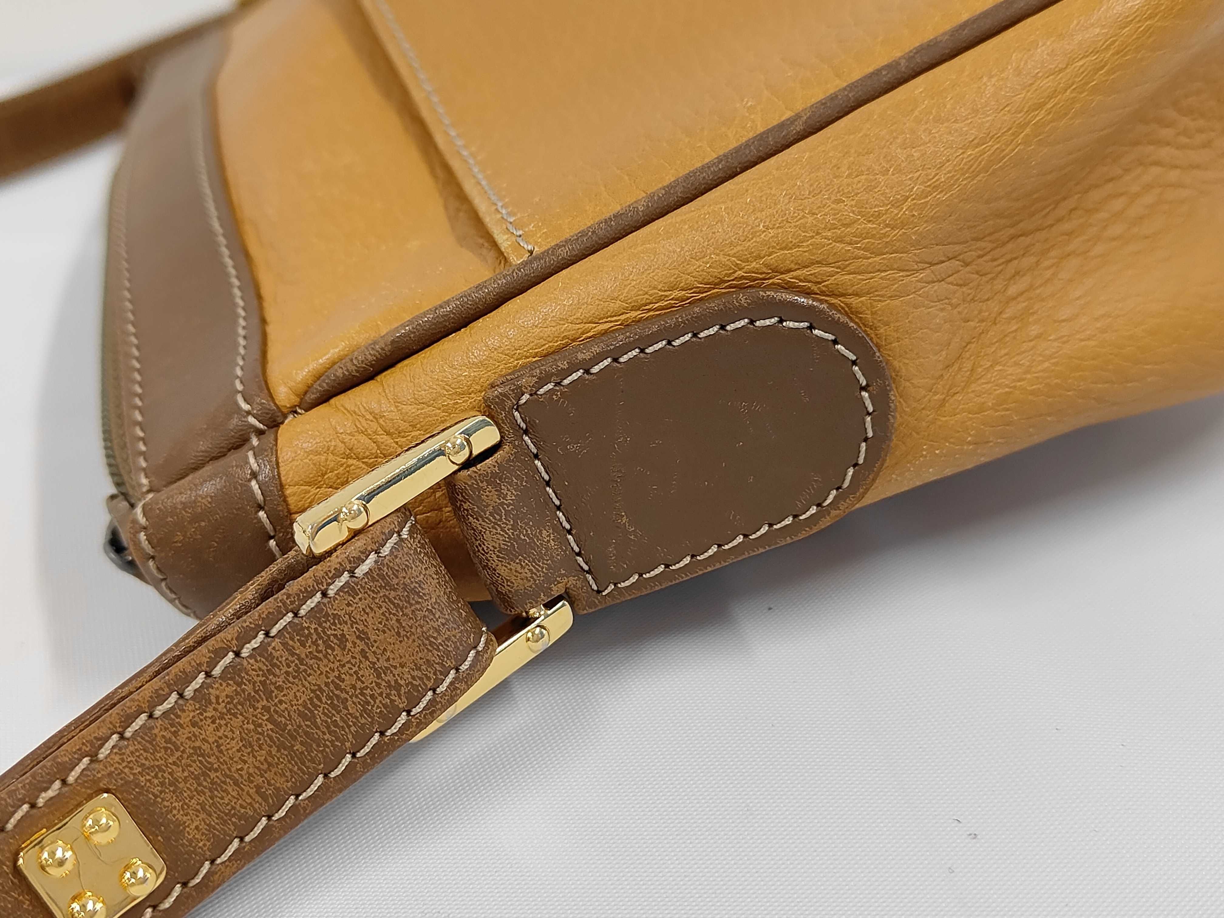 Anagram Leather Shoulder Bag, Brown - Shoulder Bag — view 6