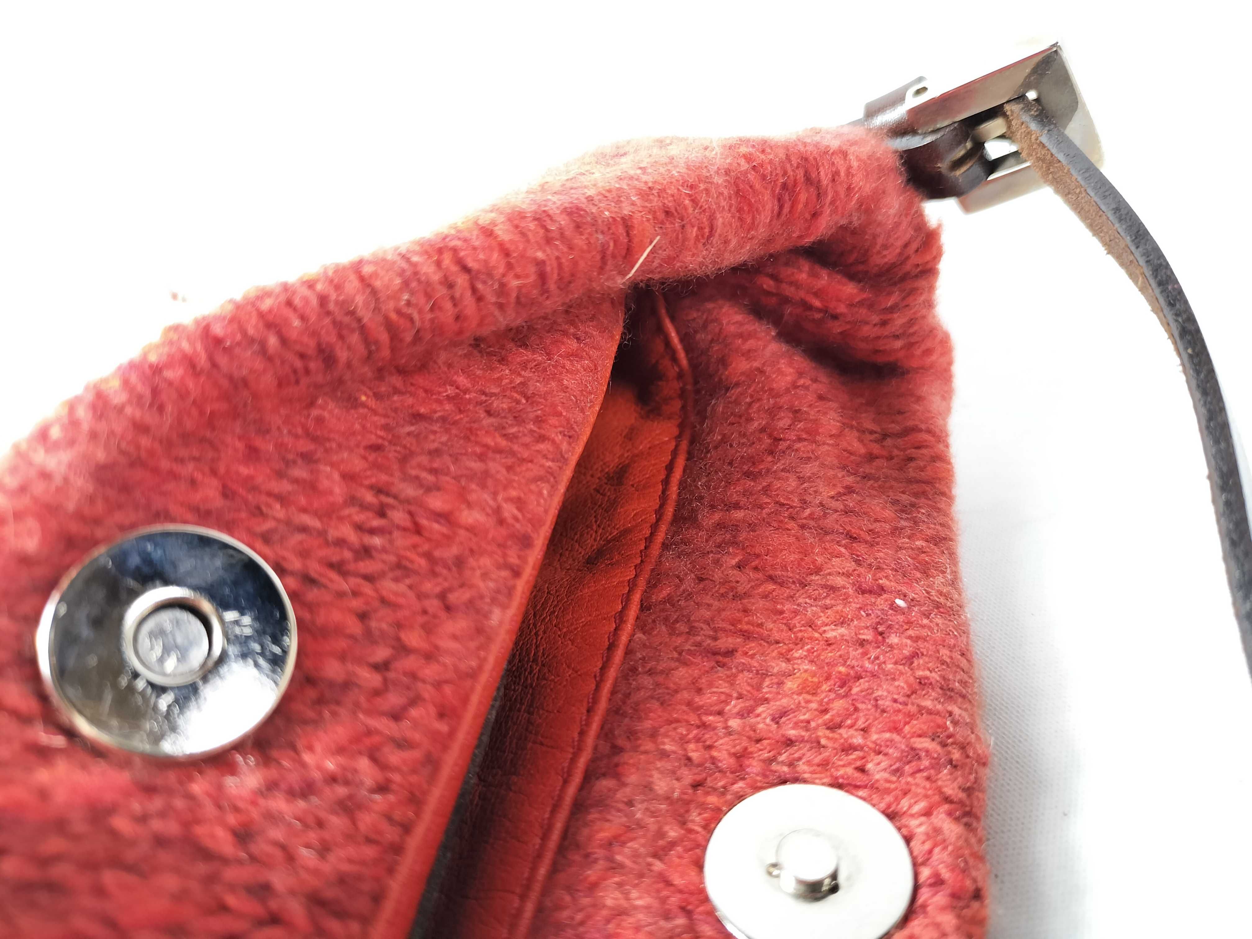 handbag, one-shoulder, wool shoulder bag — view 12