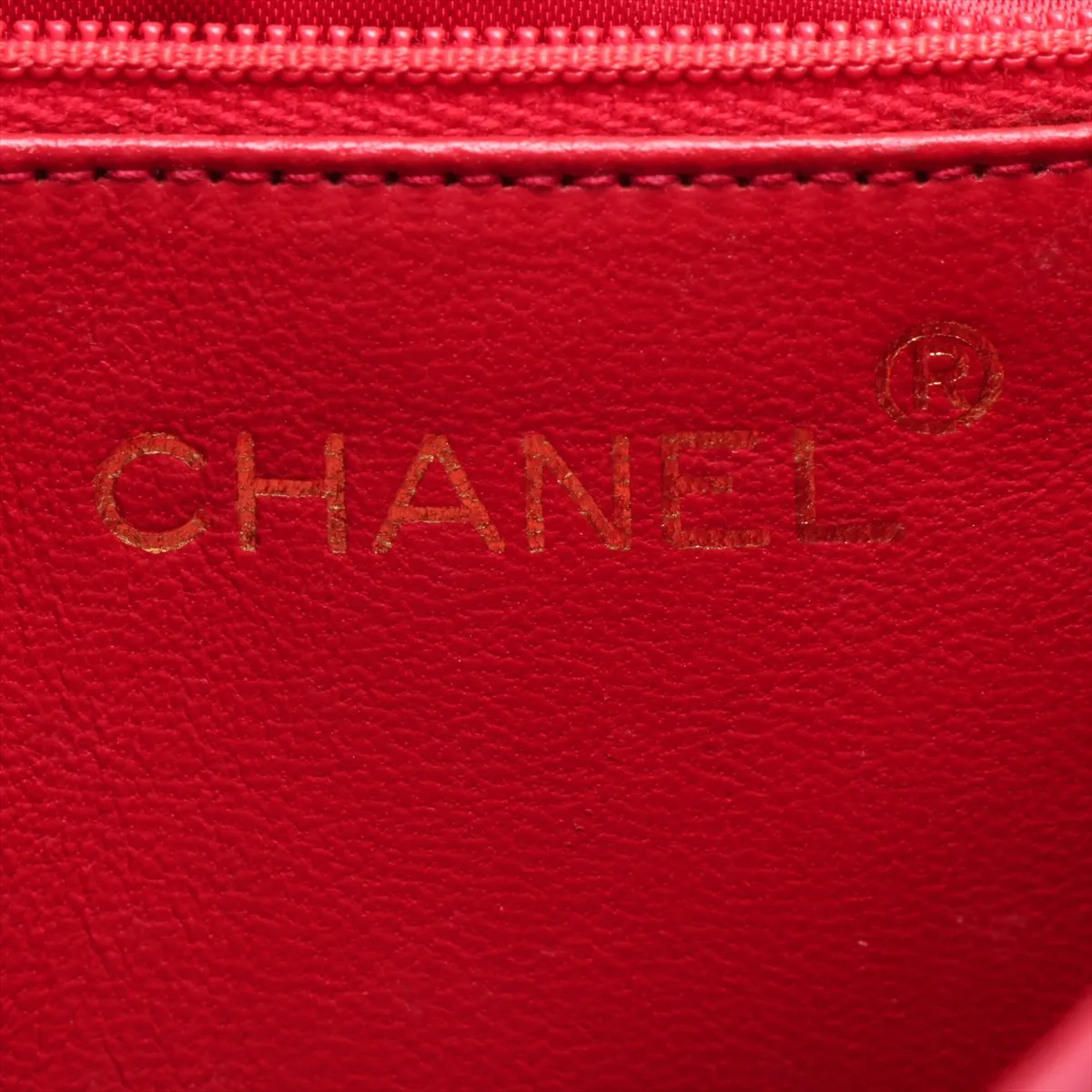 Matelassé Lambskin Chain Shoulder Bag, Red with Gold Hardware, Item No. 10686390 — view 8