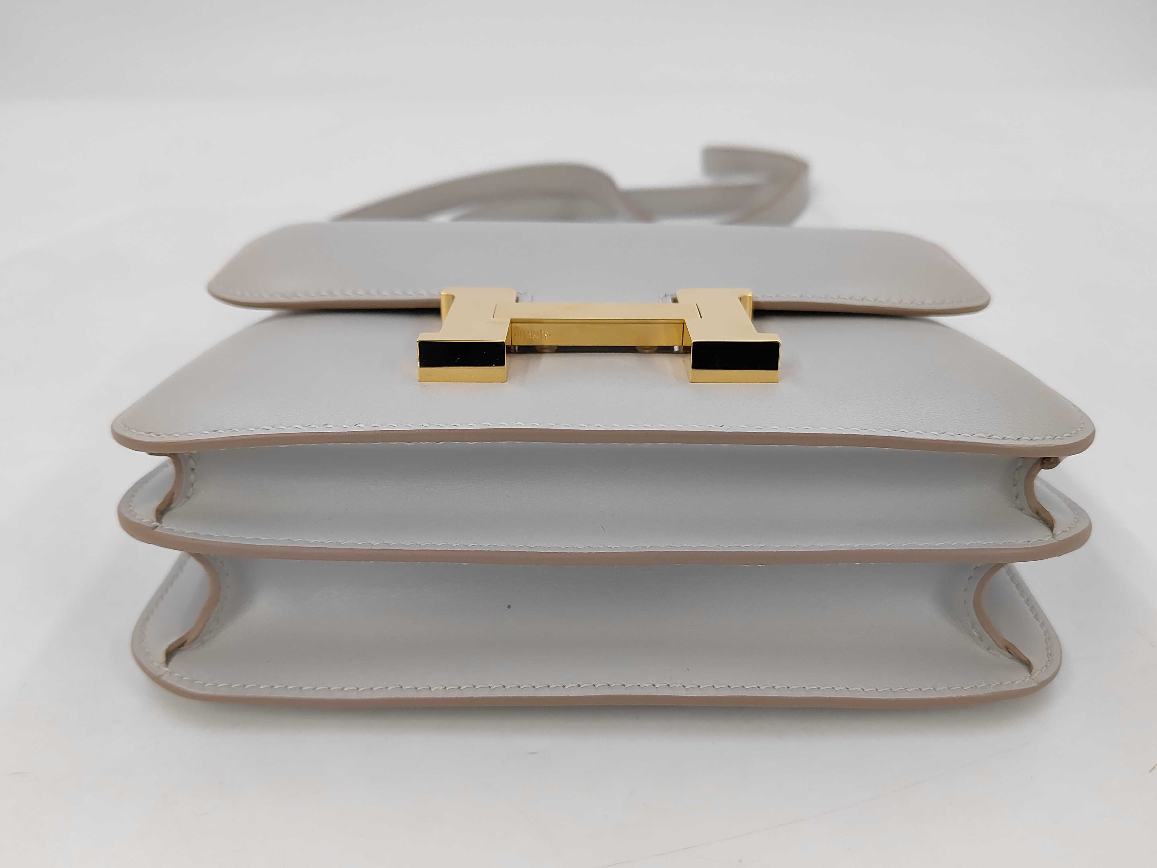 Constance Shoulder Bag with Gold Hardware and K Stamp — view 3
