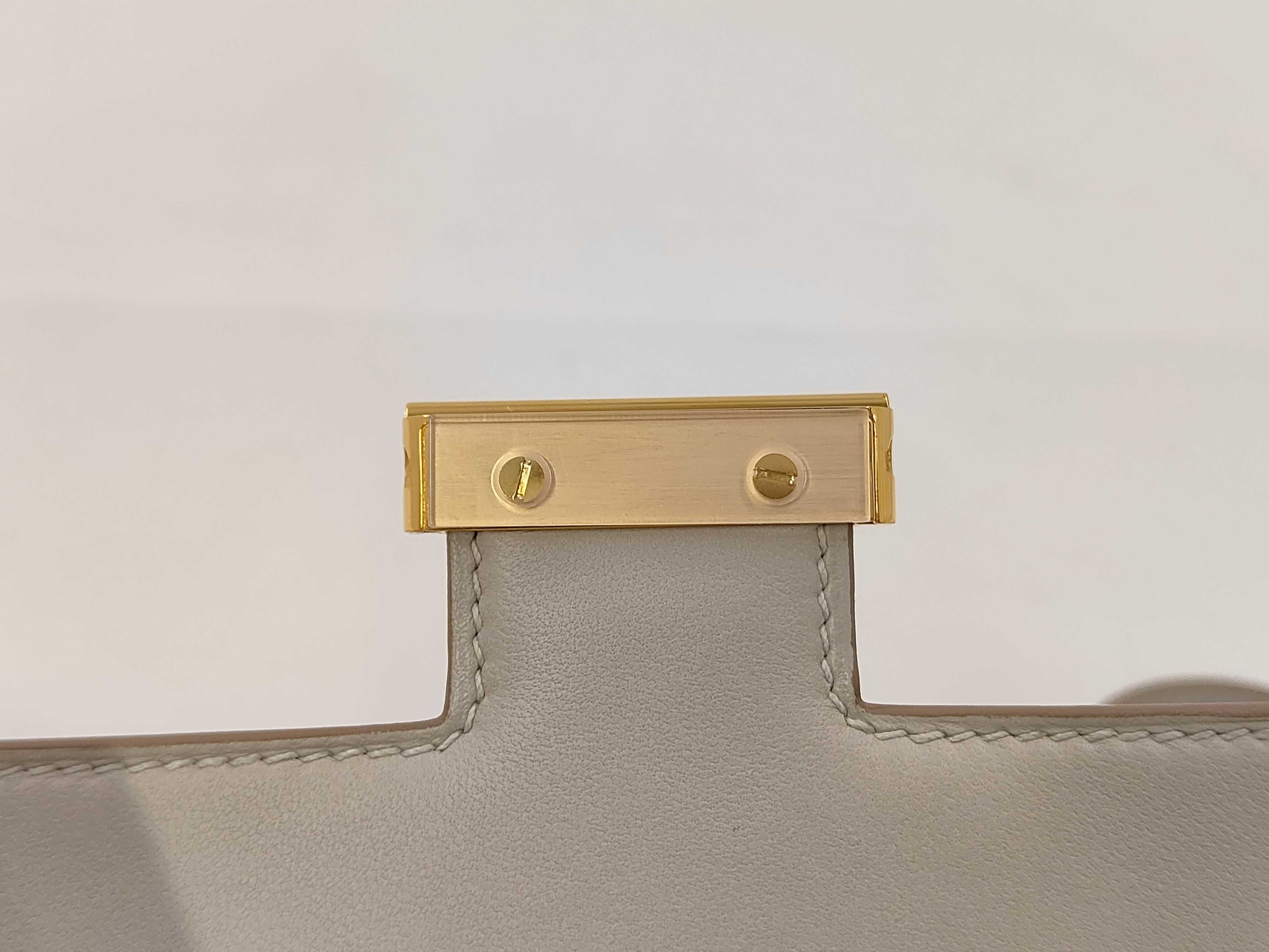 Constance Shoulder Bag with Gold Hardware and K Stamp — view 8