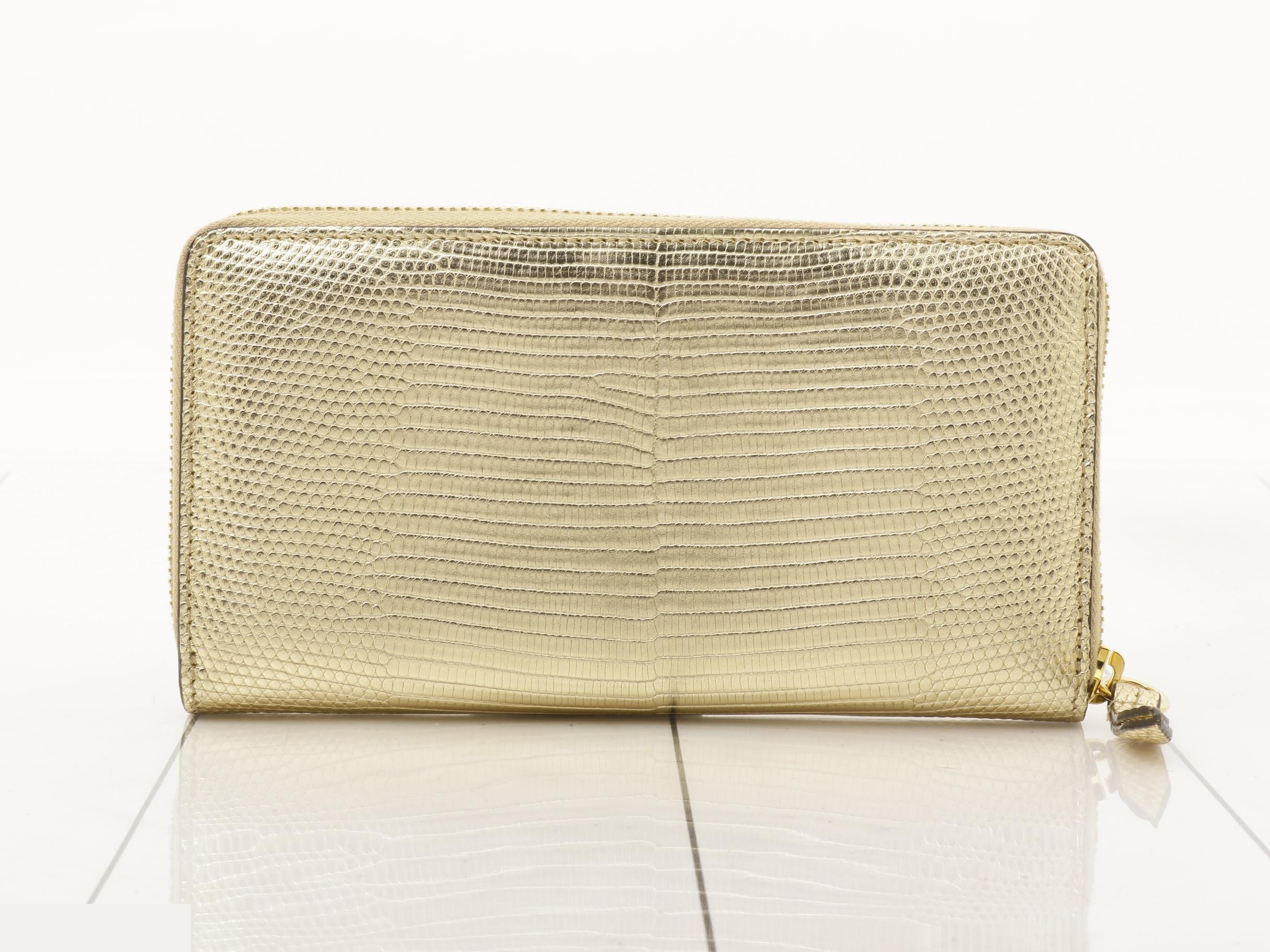 Python GG Marmont Round Zipper Wallet — view 2