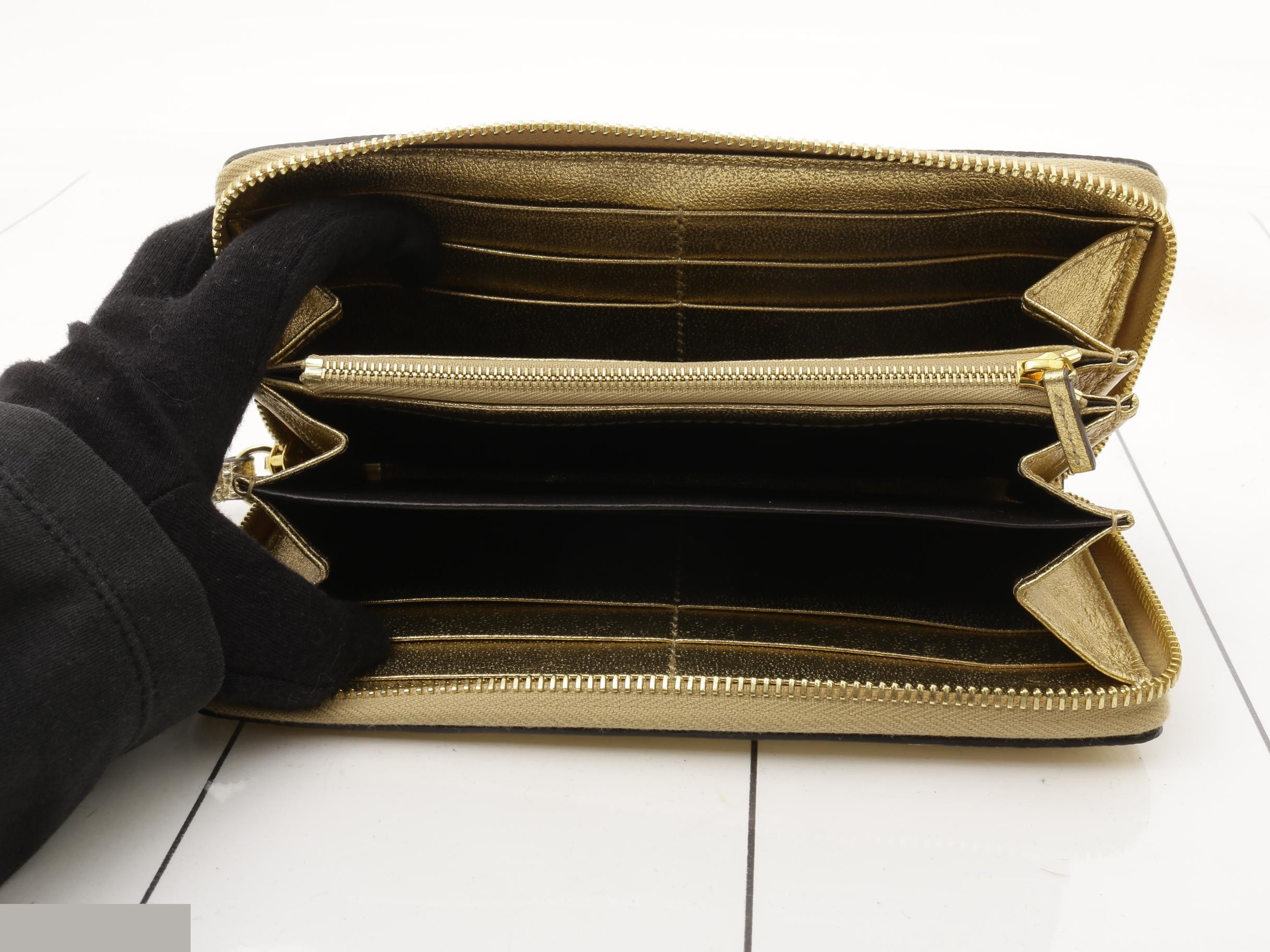 Python GG Marmont Round Zipper Wallet — view 4