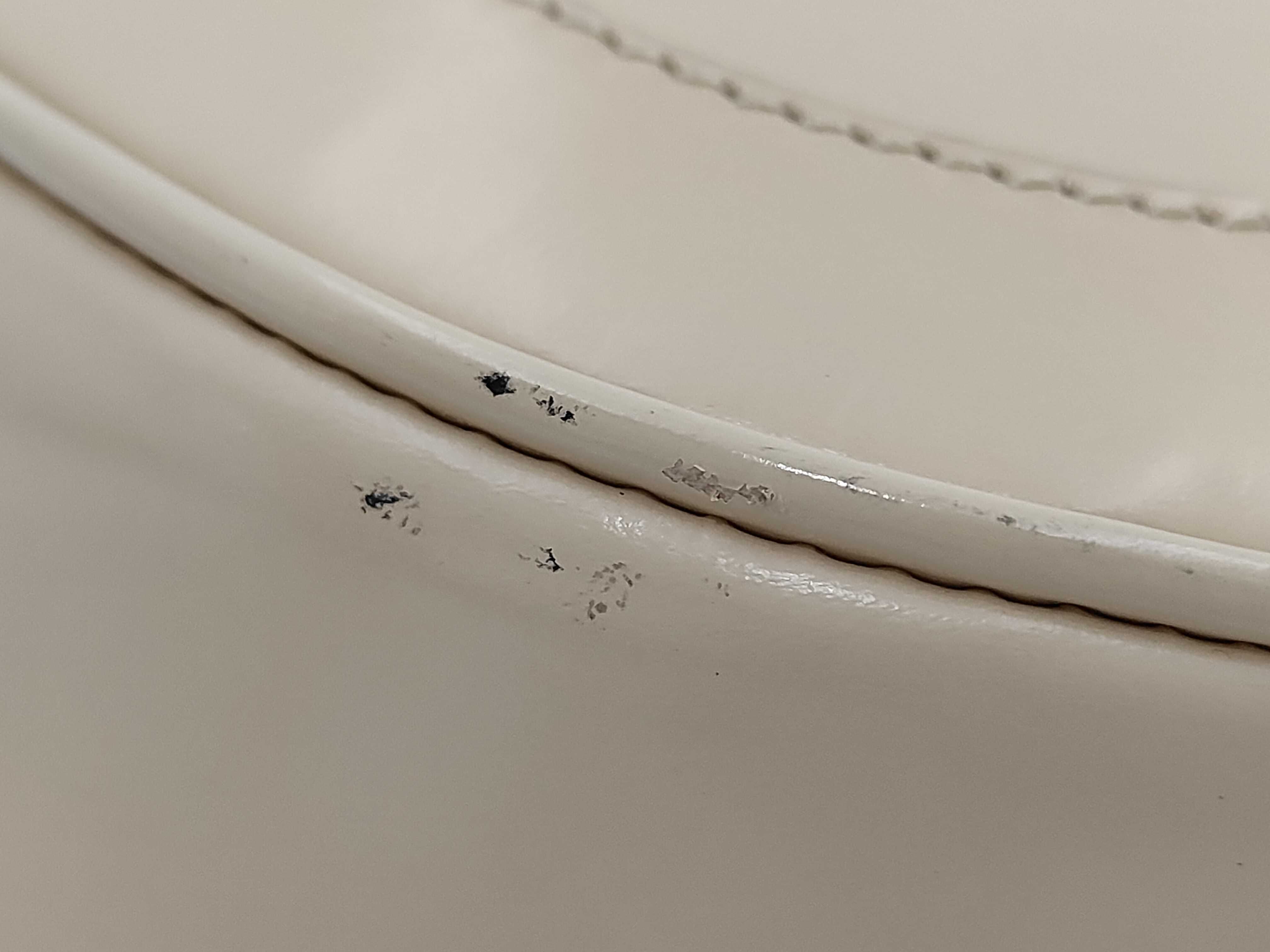 One-Shoulder Leather Bag, Beige, 001 4255 — view 4