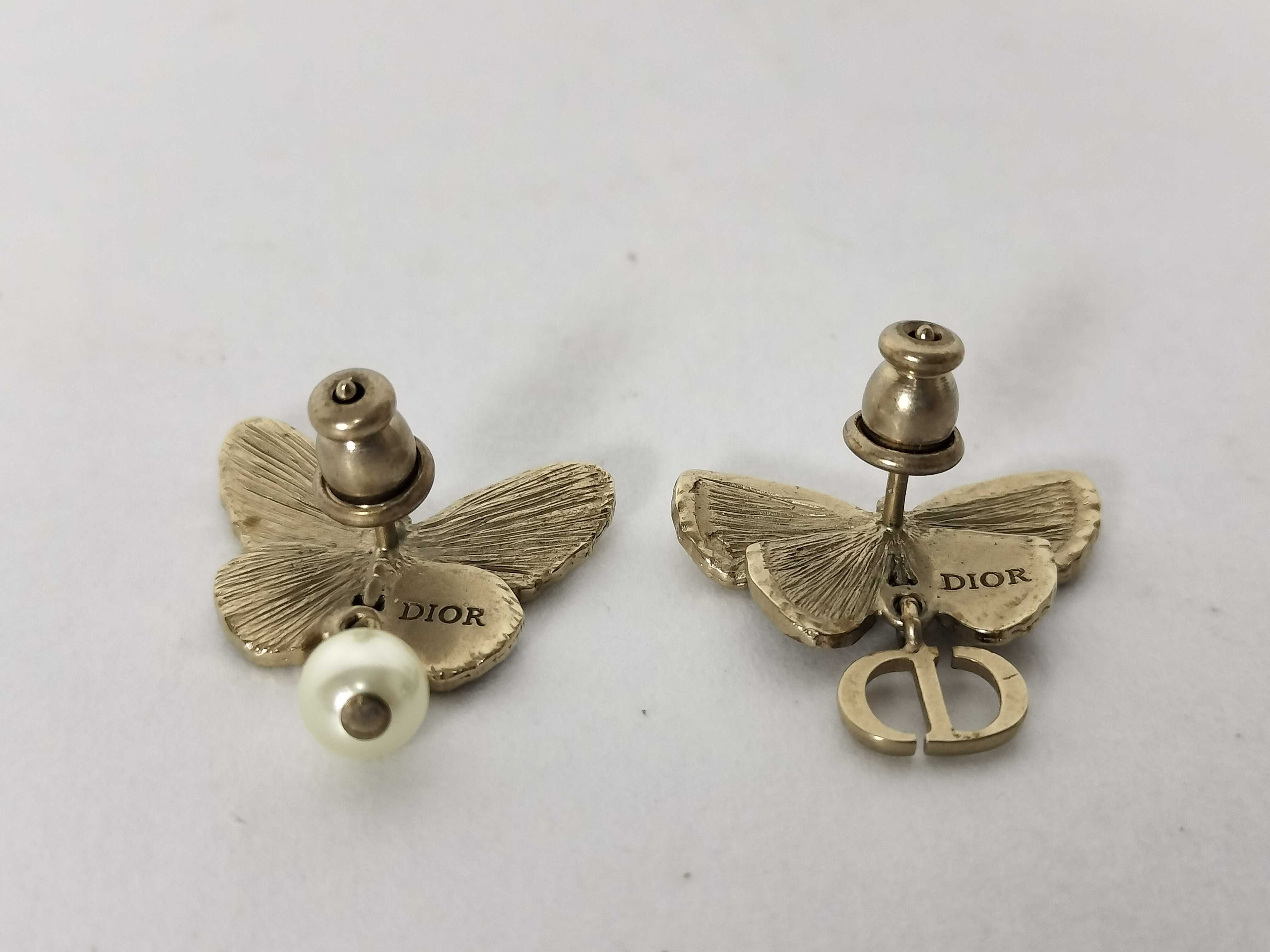 Butterfly/Gold/Earrings — view 2