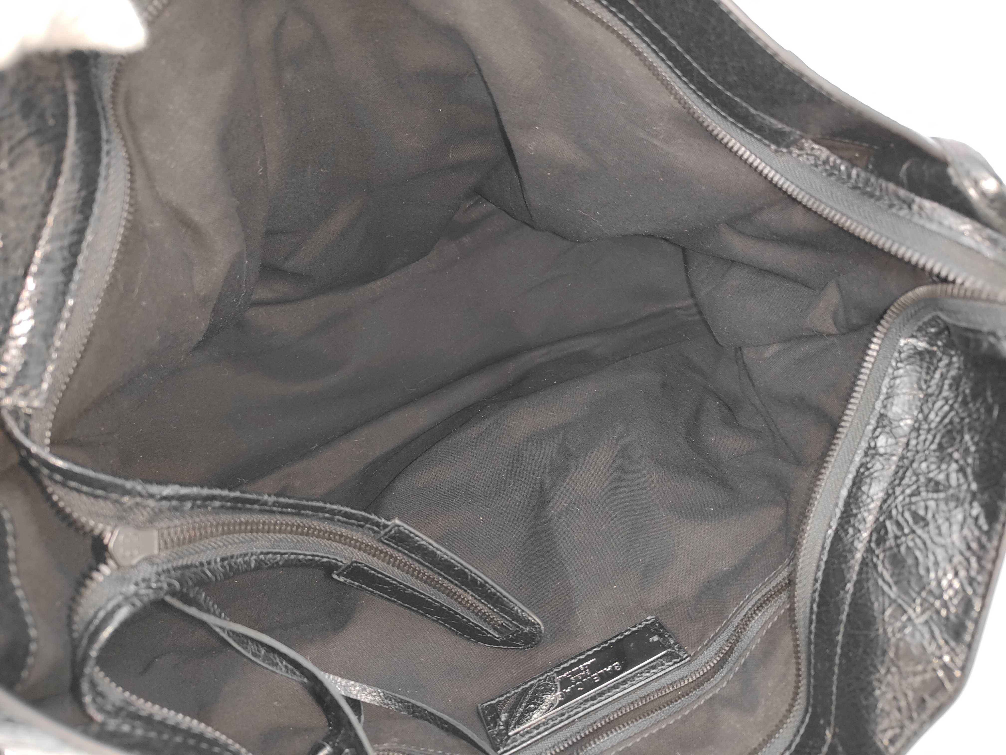 The Giant City Le City Large Black Arena Lambskin Matte Black Handbag — view 8