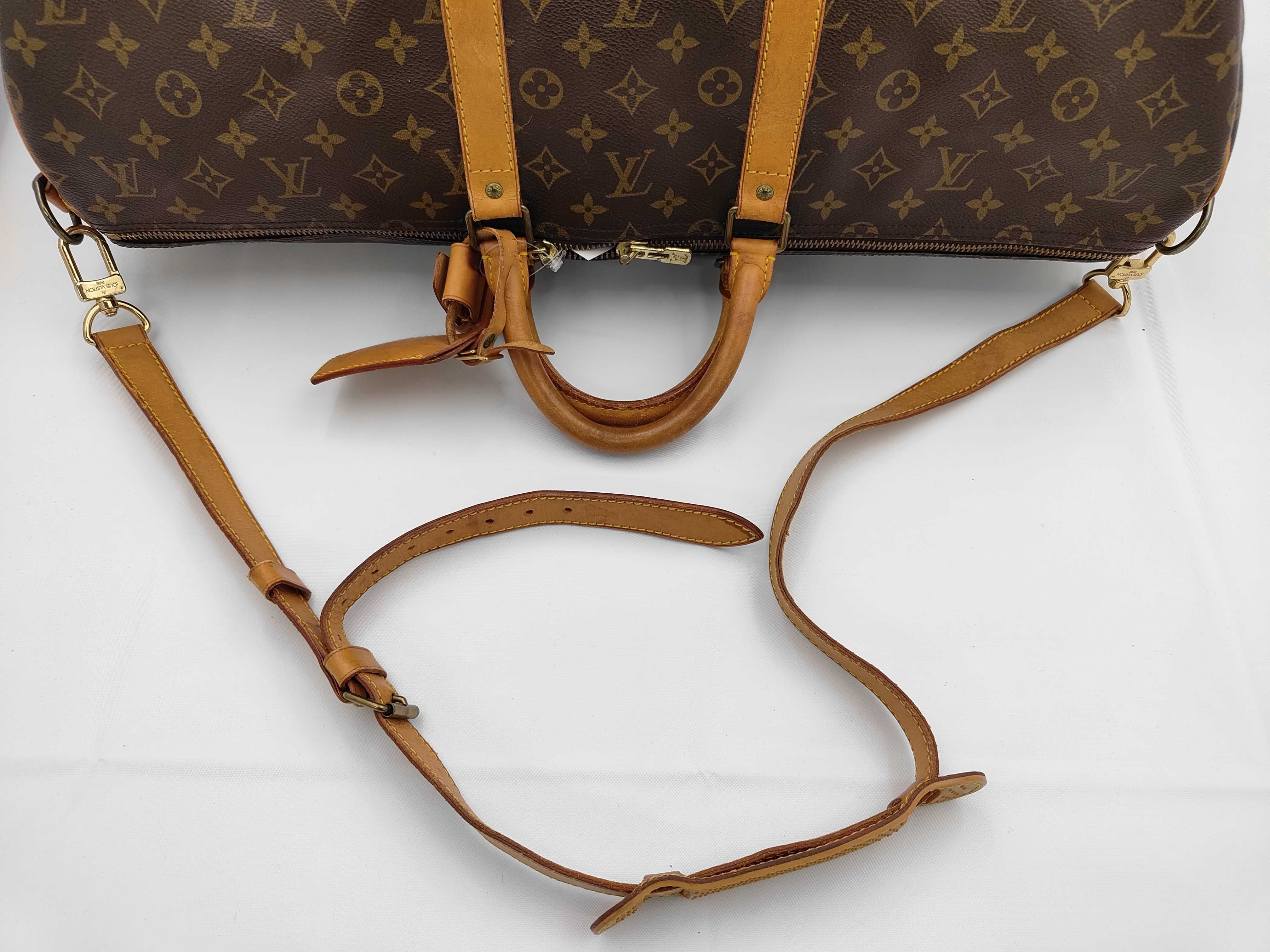 Monogram M41414 Keepall Bandoulière 55 Boston Bag — view 3