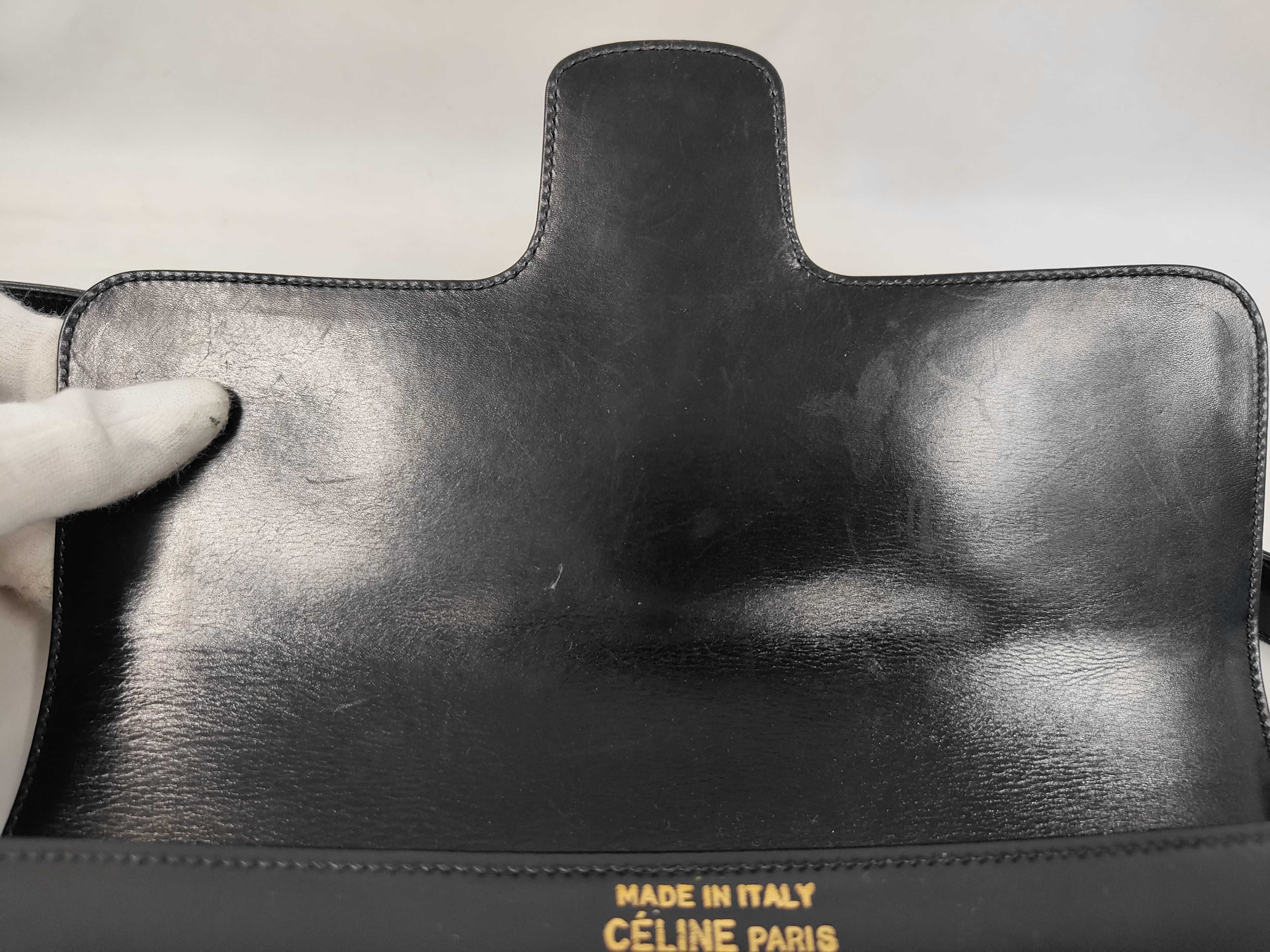 Old Celine Shoulder Bag, Black — view 8