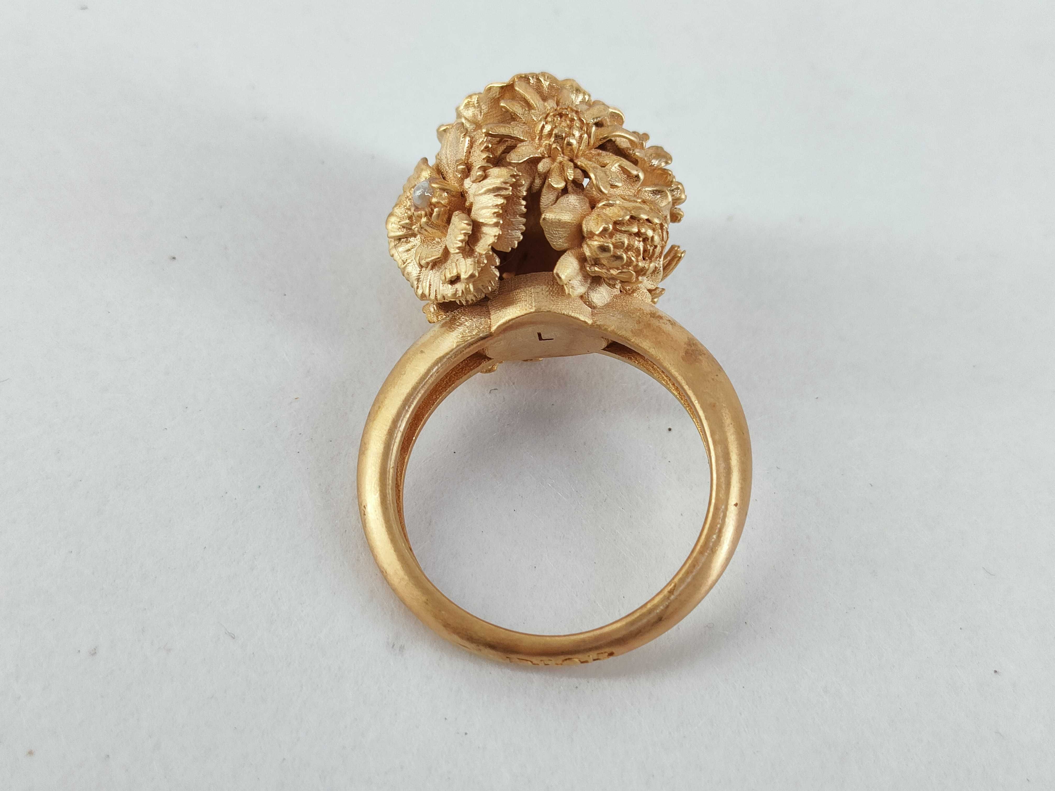 Flower Pearl Ring, Size L — view 5