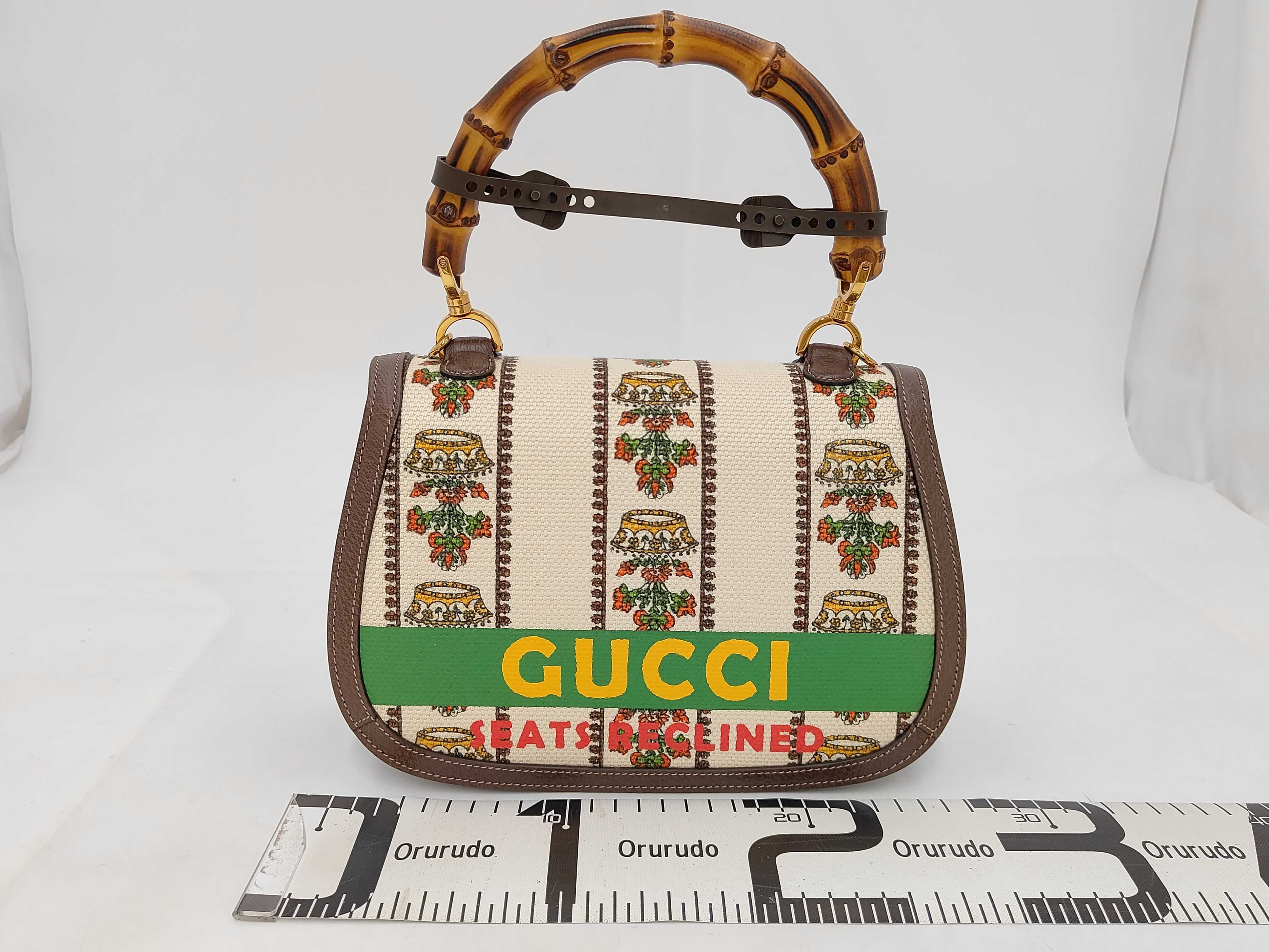 681173 Mirror-equipped Bamboo 2-way Handbag, 100th Anniversary Edition — view 2