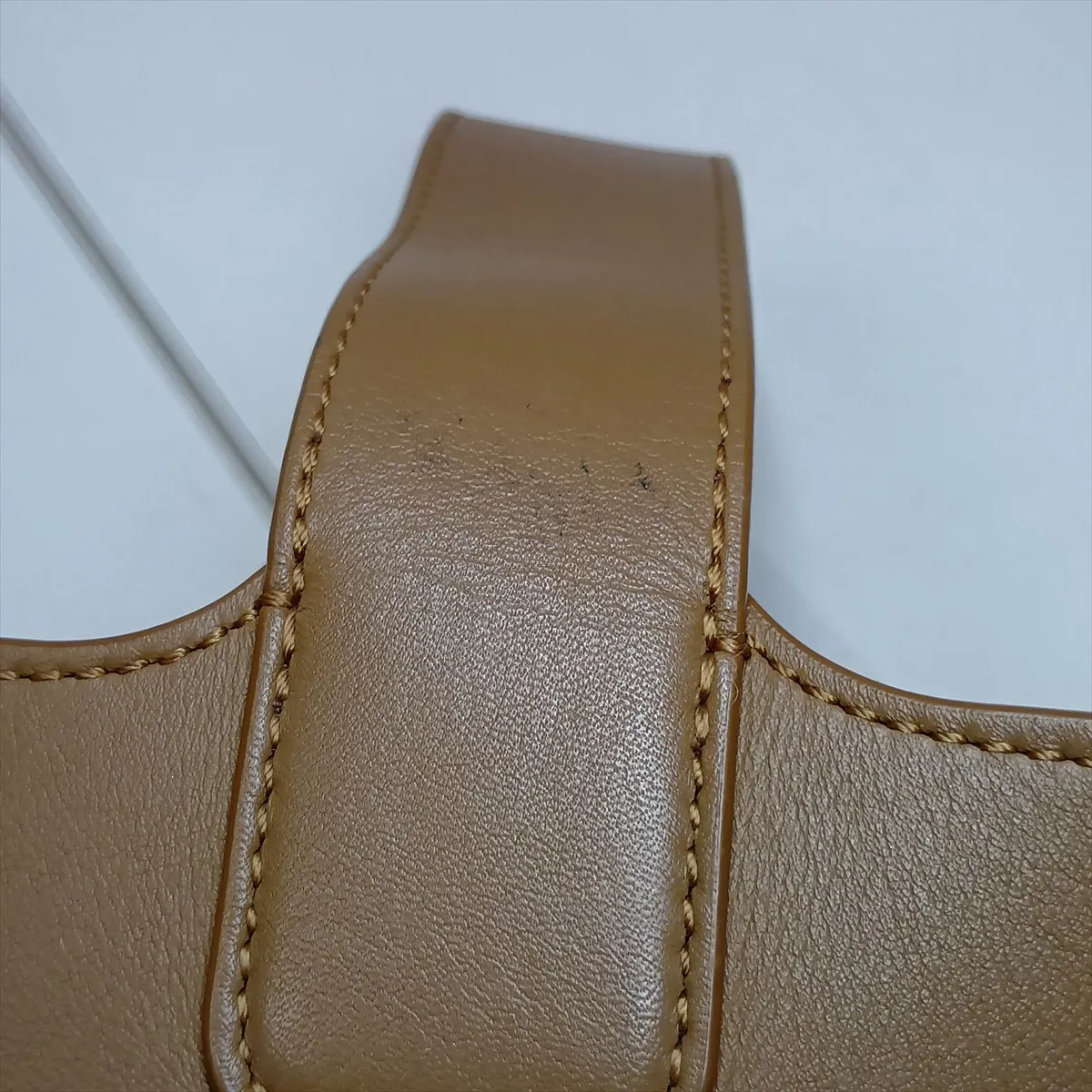 Anagram Pebble Bucket Mini Leather 2-Way Handbag, Brown — view 11