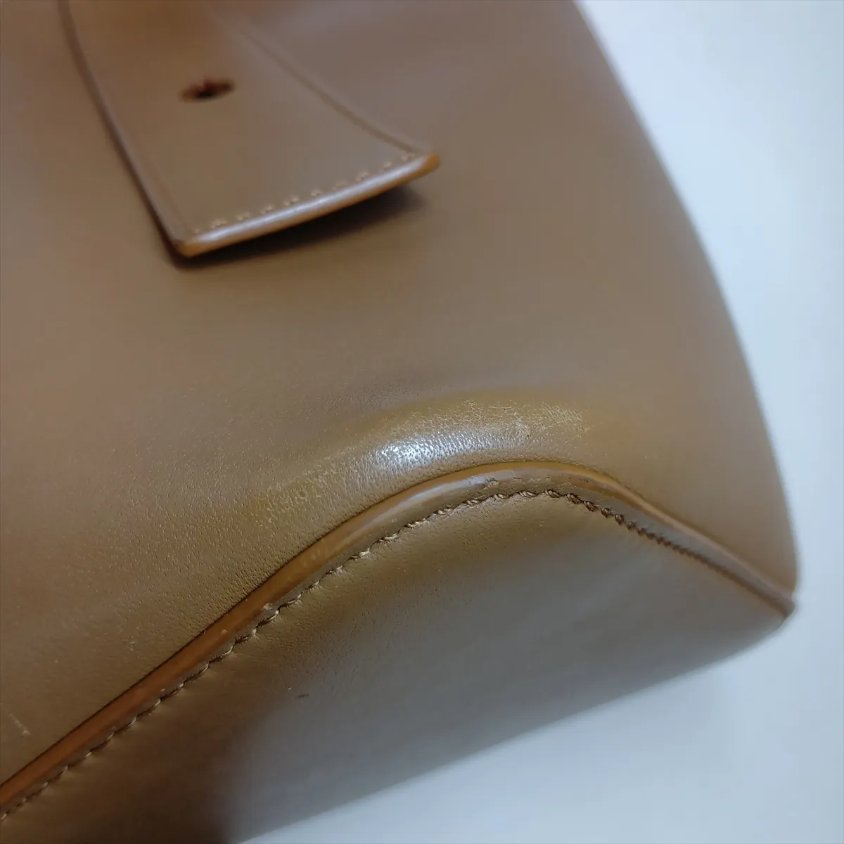 Anagram Pebble Bucket Mini Leather 2-Way Handbag, Brown — view 13