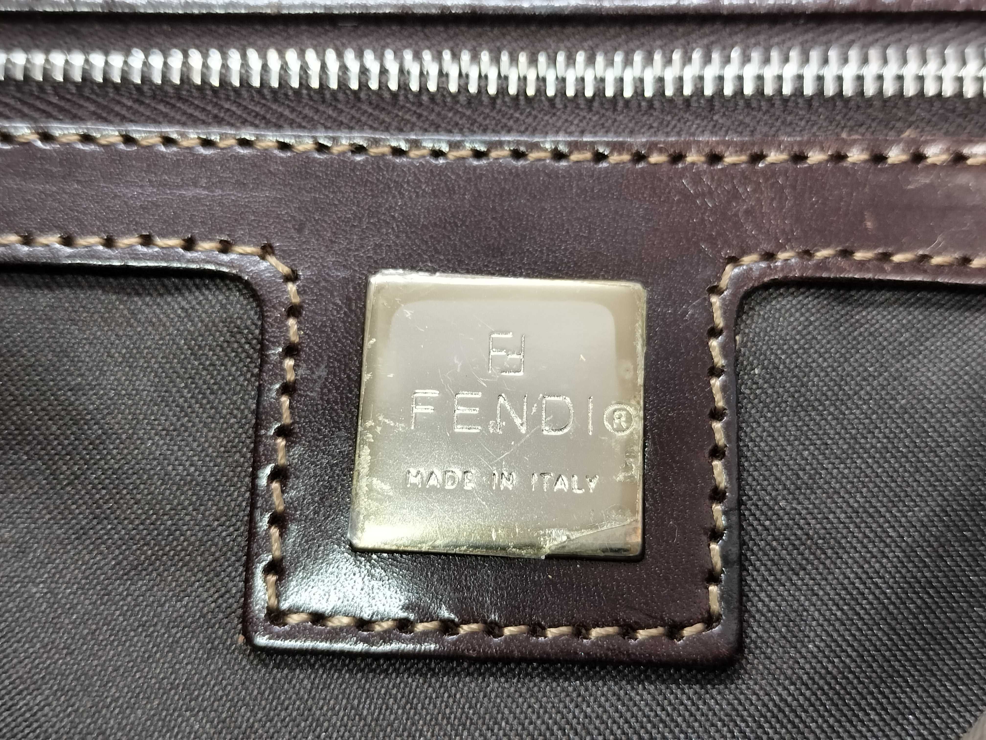 Zucca pattern Fendi Zucca pattern Mamma Bucket Shoulder Bag Handbag — view 8