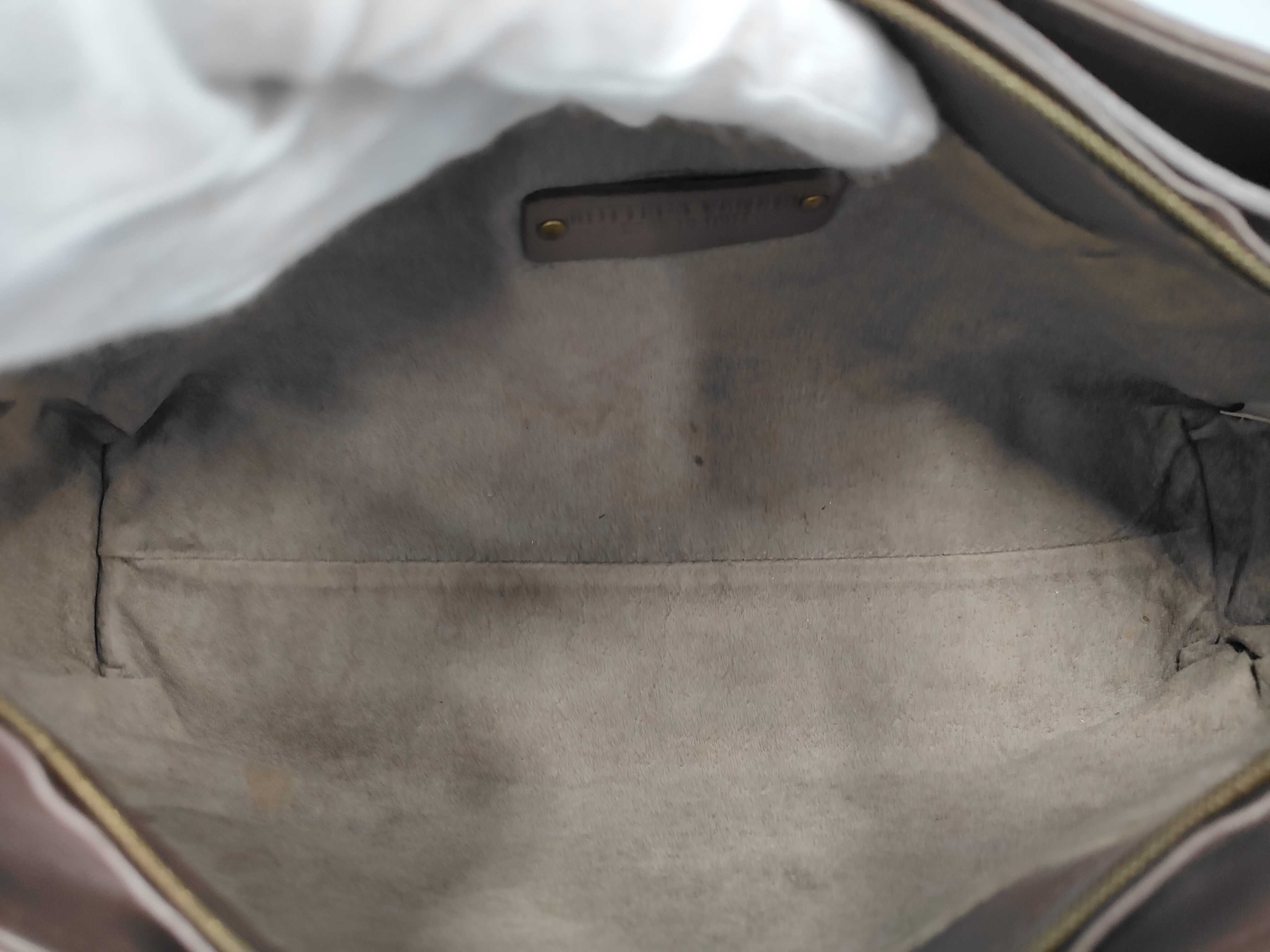Intrecciato Leather Shoulder Bag Brown Shoulder Bag — view 9