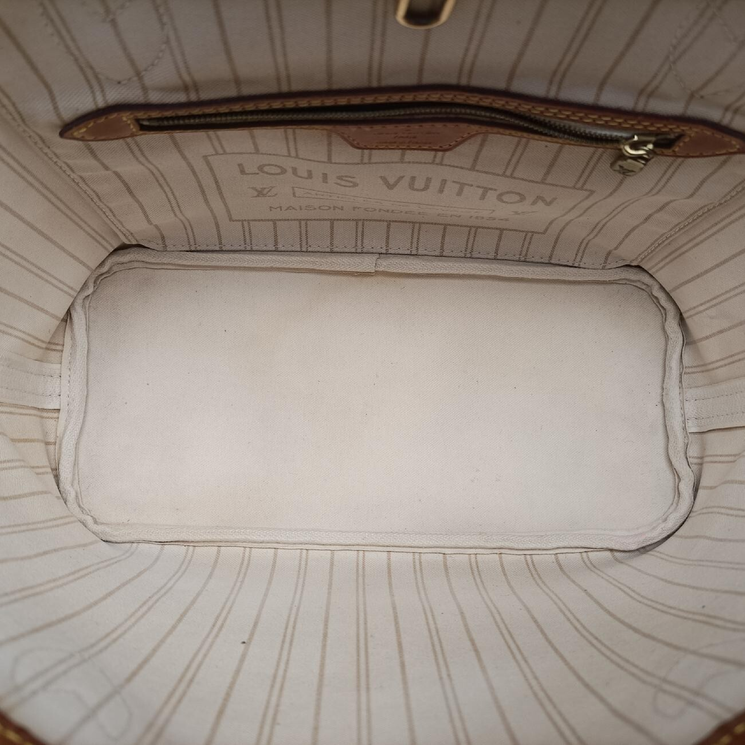 Neverfull MM Azur Damier Canvas N51107 AR0154 Shoulder Bag — view 6