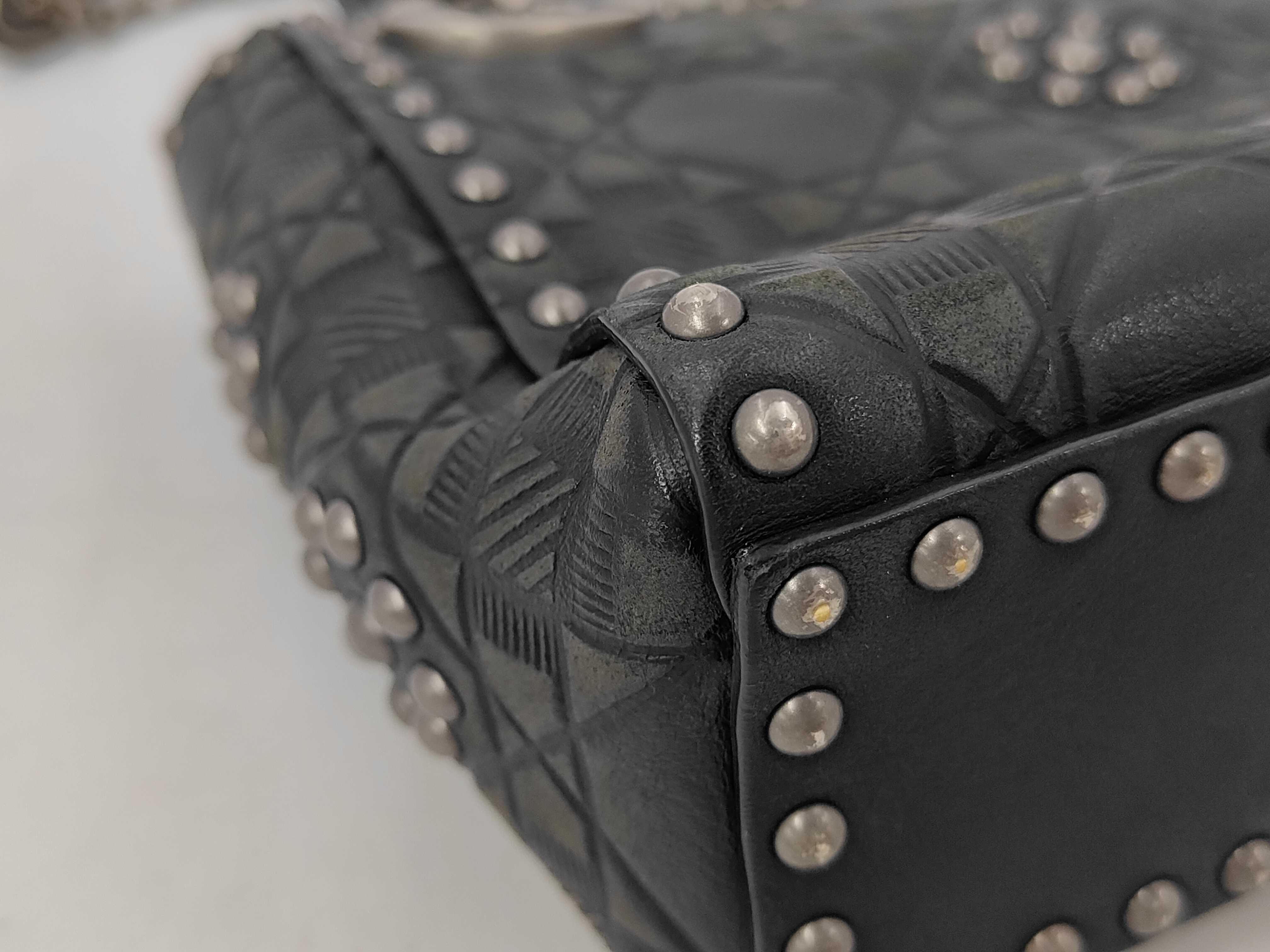 Lady Dior Mini Leather Studded 2-Way Bag Shoulder Bag — view 3