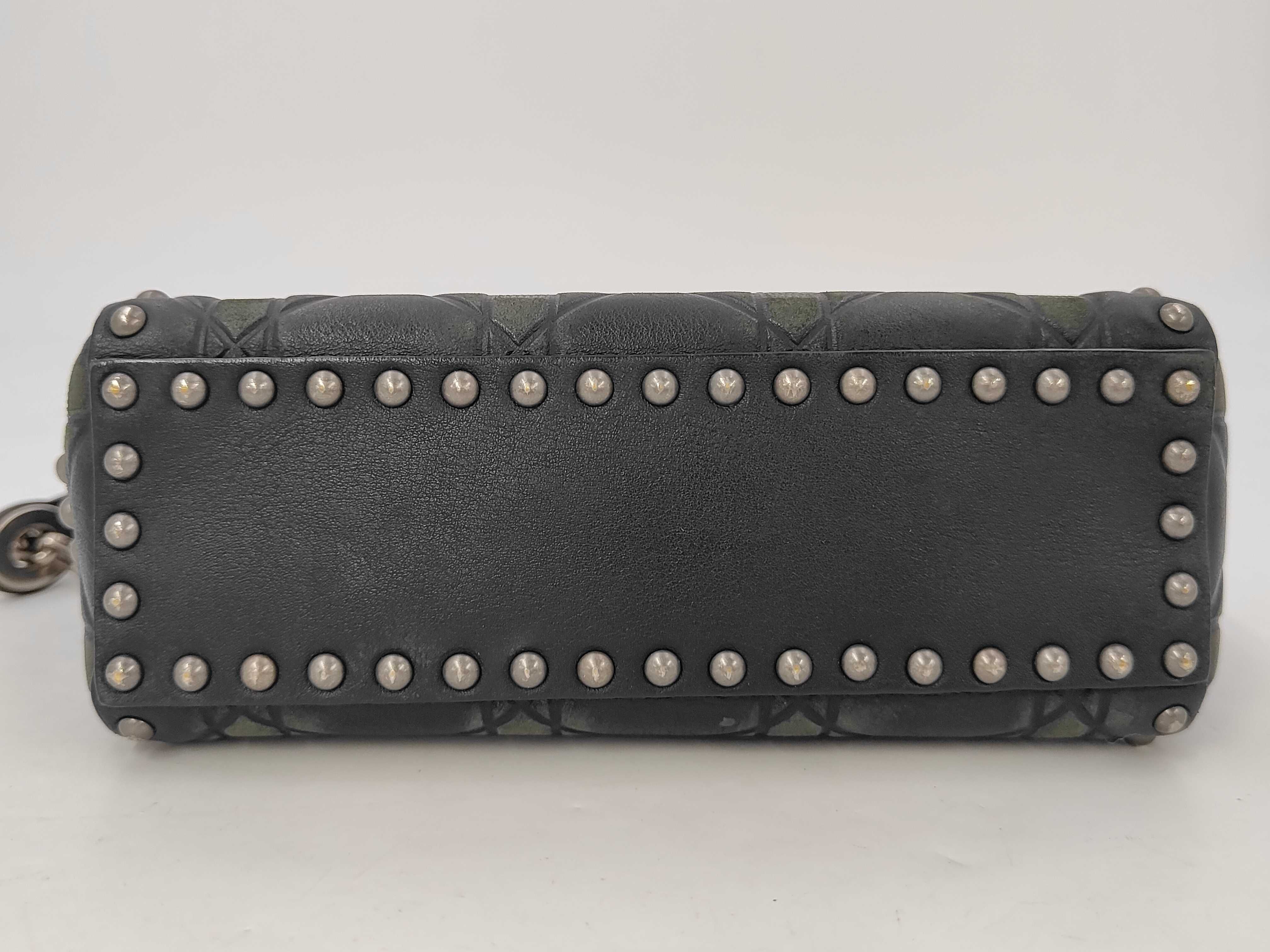 Lady Dior Mini Leather Studded 2-Way Bag Shoulder Bag — view 4