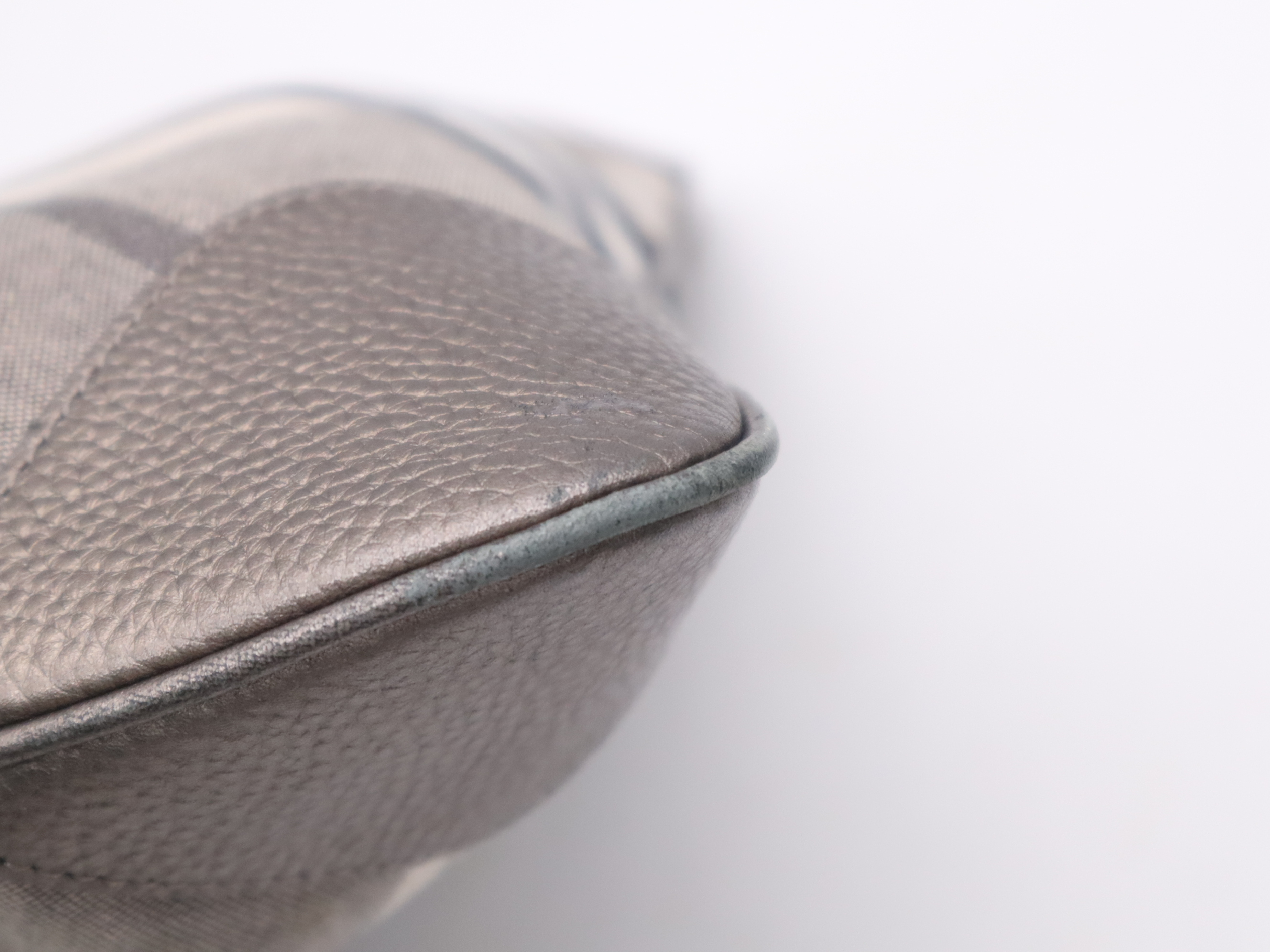 Canvas x Leather Nova Check Tote Bag, Gray Tote Bag — view 12