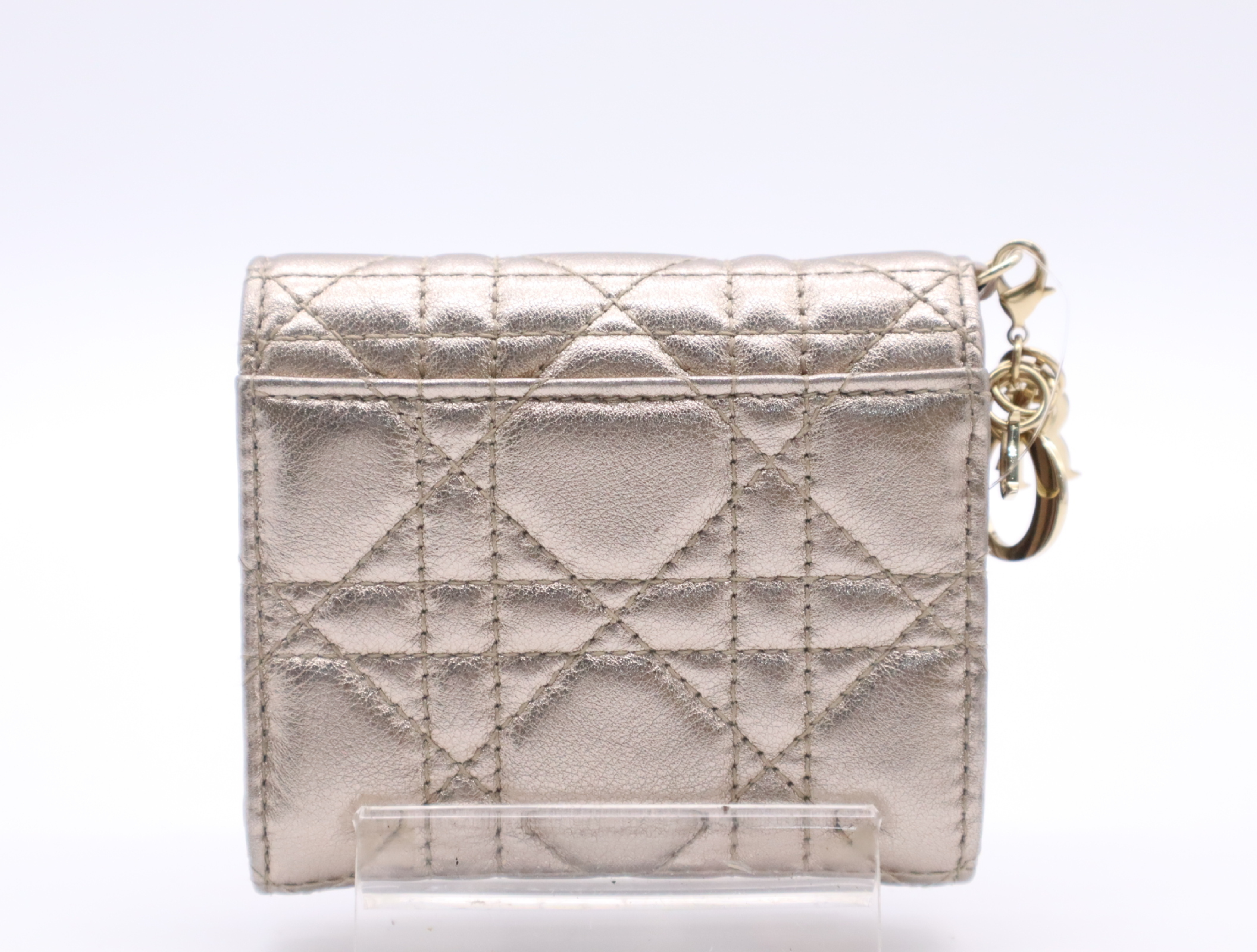 S0181ONMJ Lambskin Lady Lotus Wallet Gold — view 2