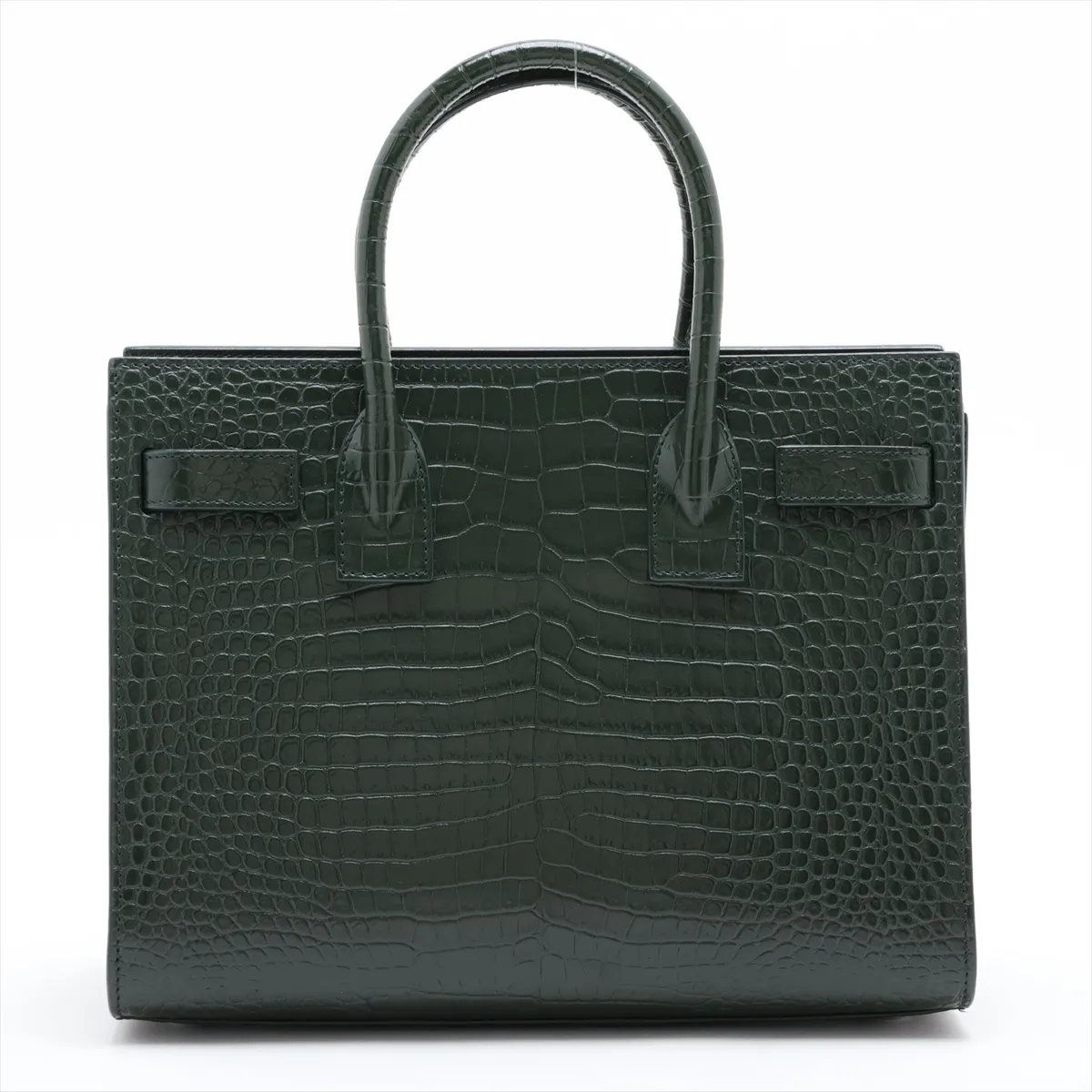 Baby Sac de Jour Crocodile Embossed 2-Way Handbag Green 421863 — view 2